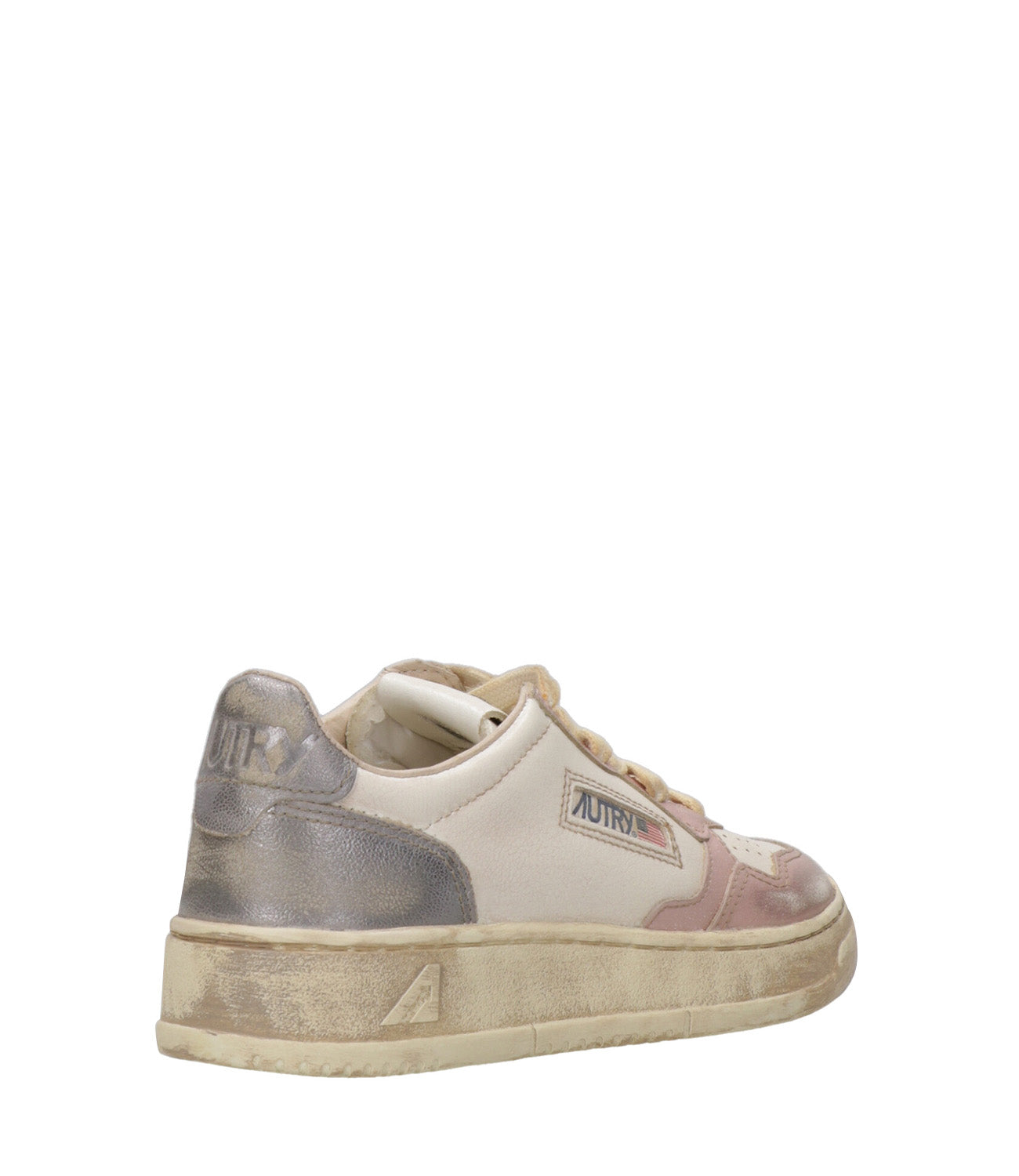 Autry | Sneakers Sup Vint Low Woman Rosa e Nero