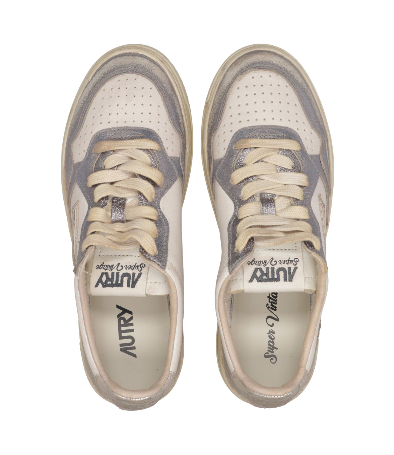 Autry | Sneakers Sup Vint Low Woman Argento e Oro