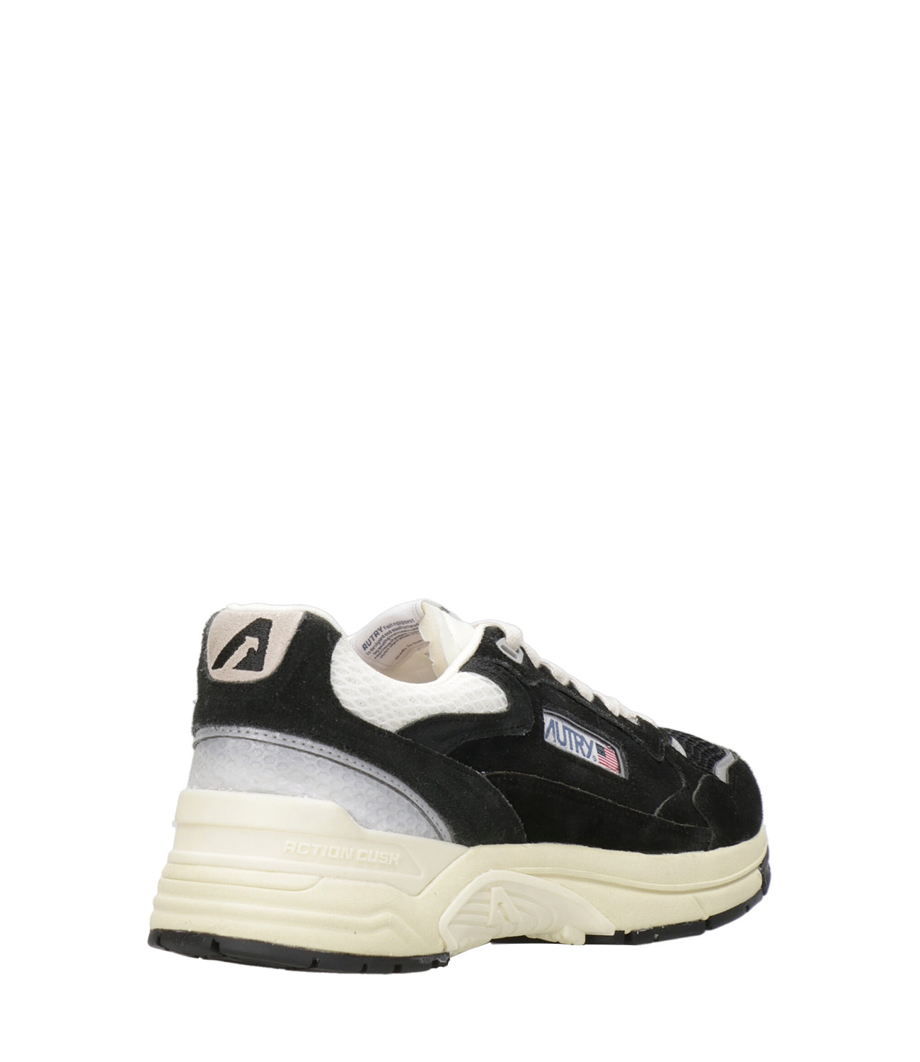 Autry | Sneakers Hyperway Low Man Suede Nero e Argento