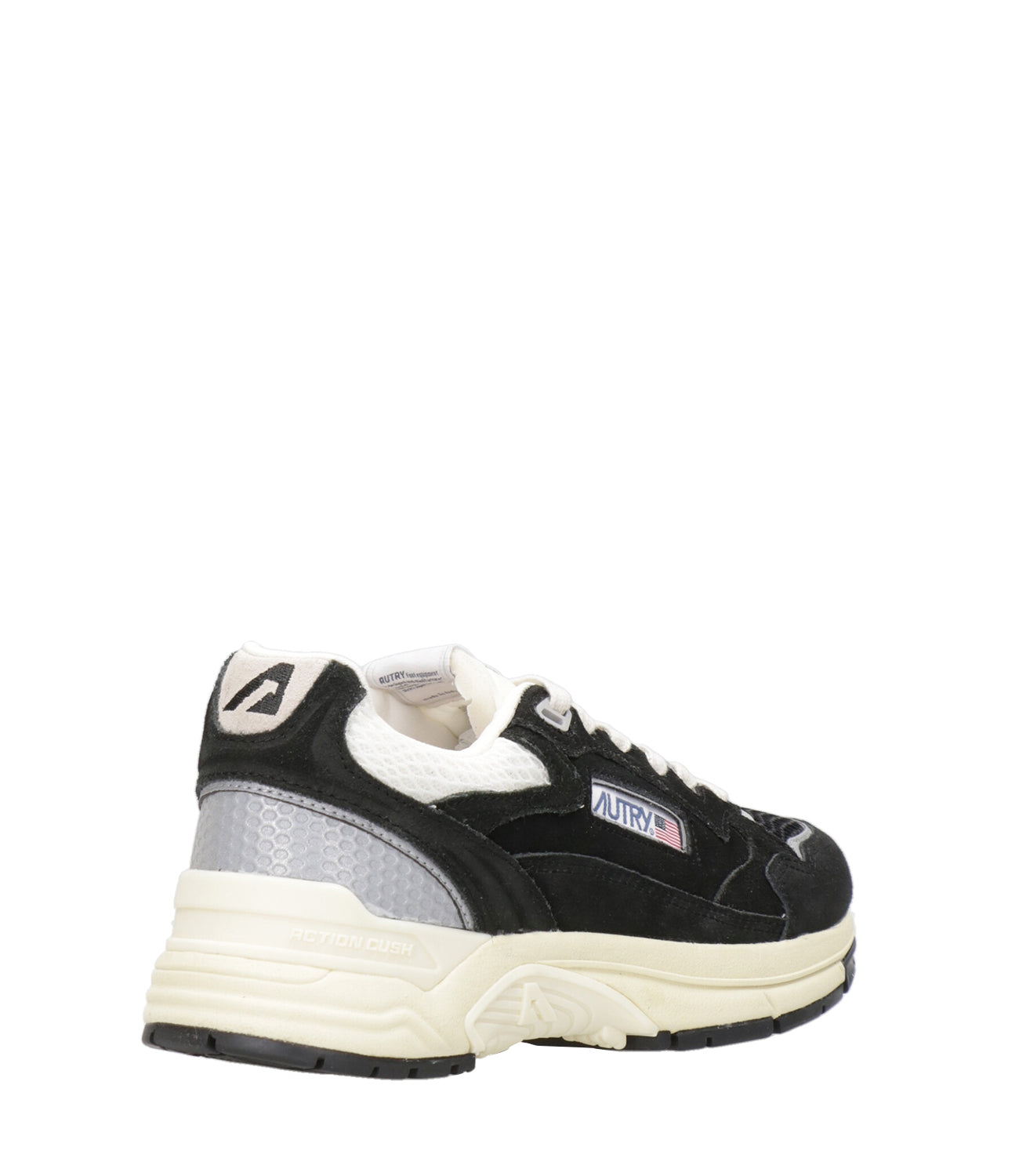 Autry | Sneakers Hyperway Low Wom Suede Nero e Argento