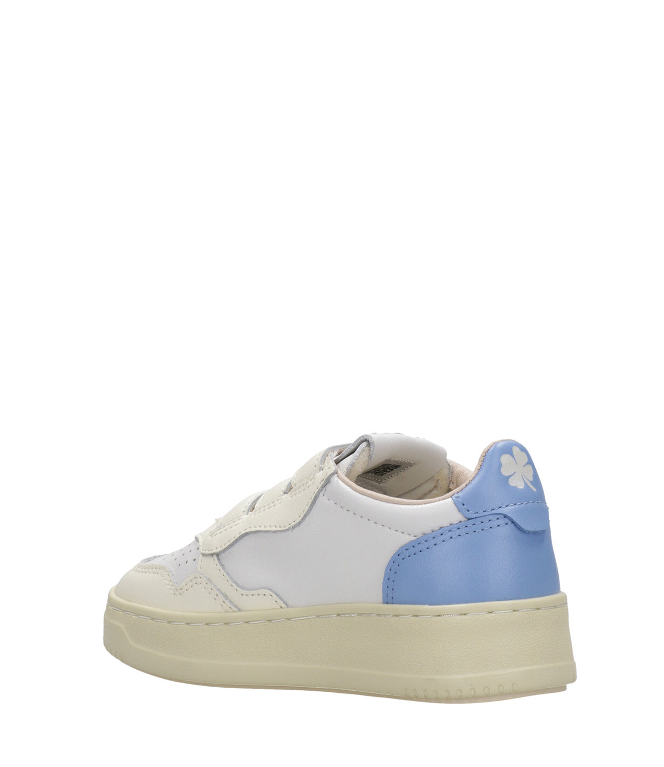 Autry Kids | Sneakers Kidstripes Low Bianco e Celeste