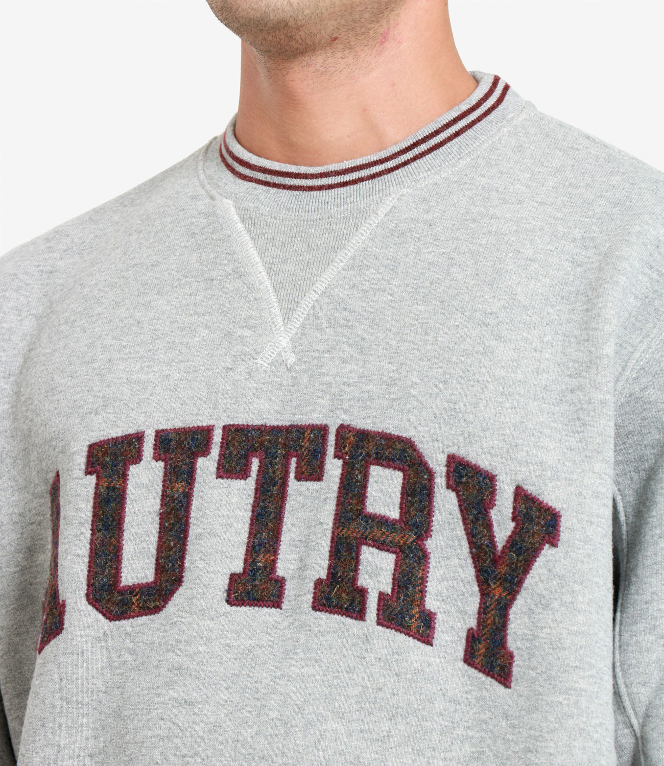 Autry | Felpa Grigio e Bordeaux