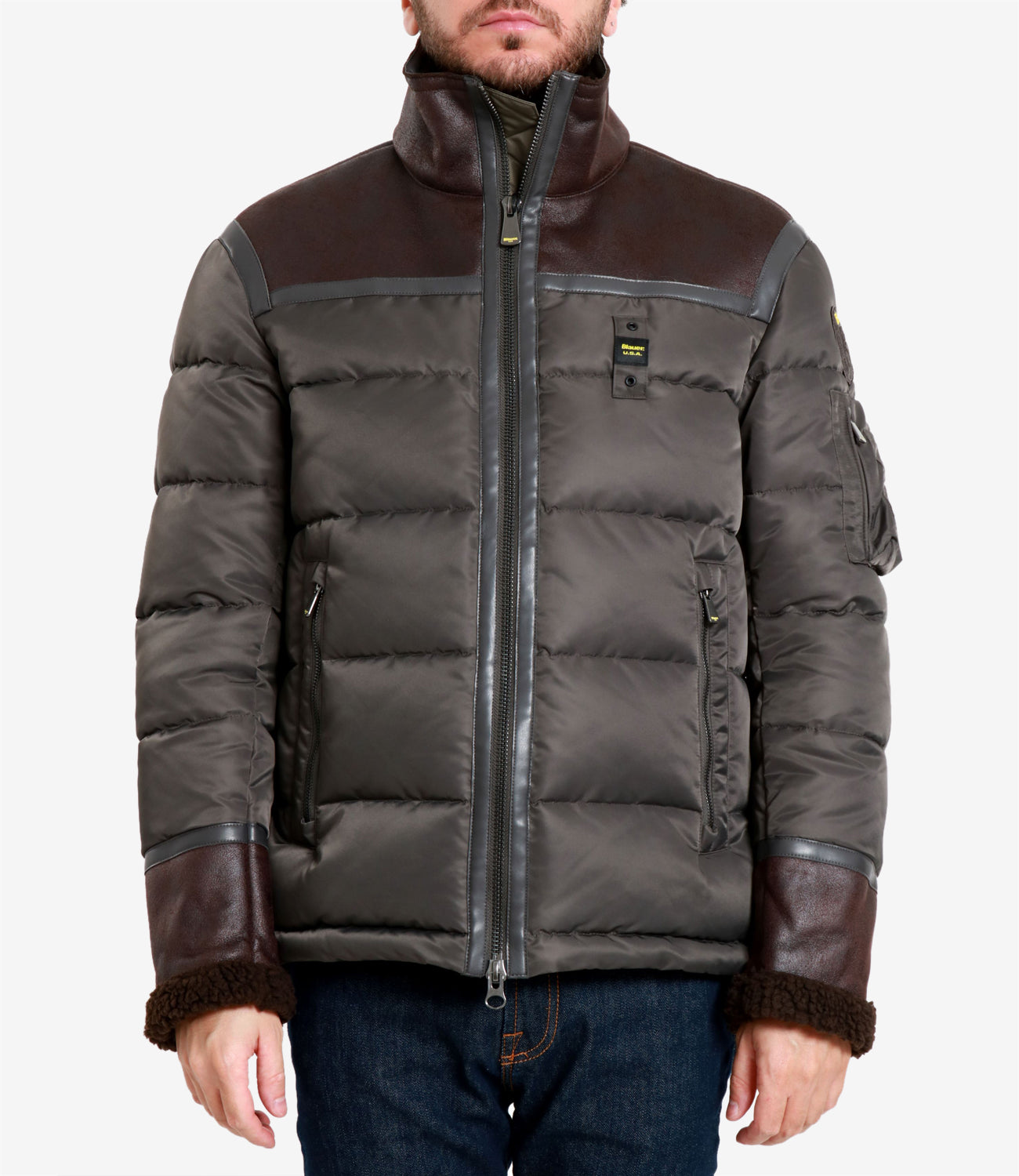 Blauer | Piumino Organ Antracite e Moro