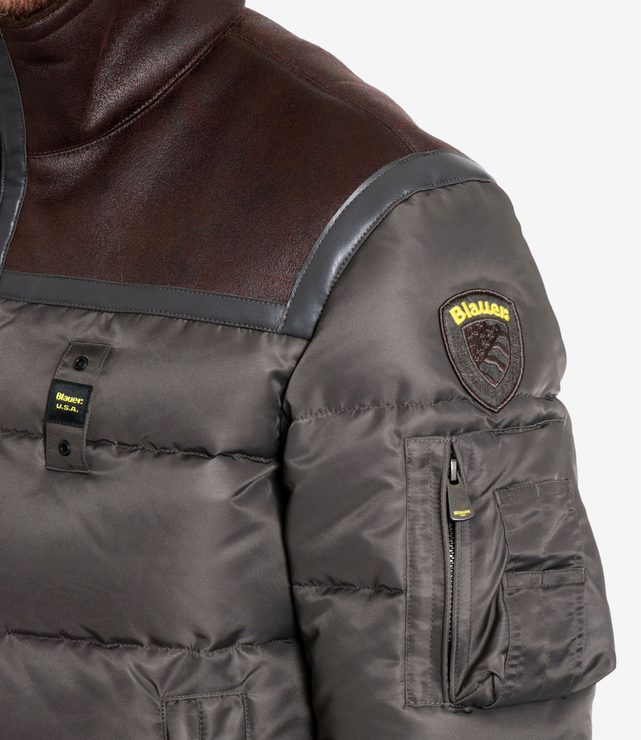 Blauer | Piumino Organ Antracite e Moro