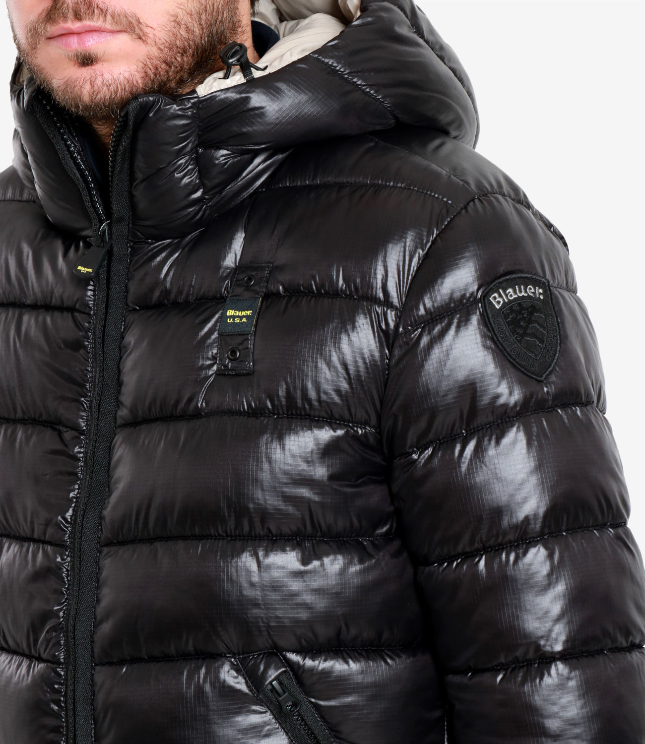 Blauer | Piumino Adams Nero e Beige