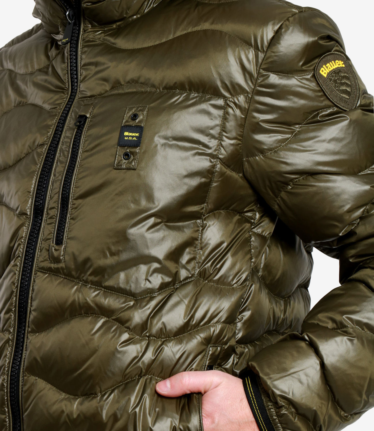 Blauer | Piumino Wave Verde Bosco