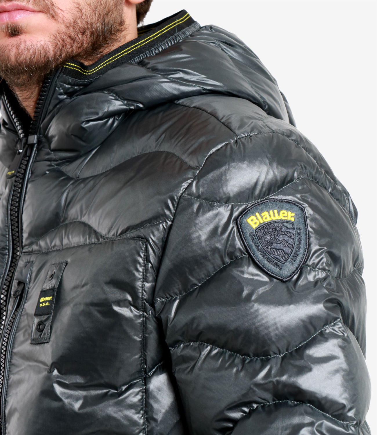 Blauer | Piumino Wave Grigio antracite