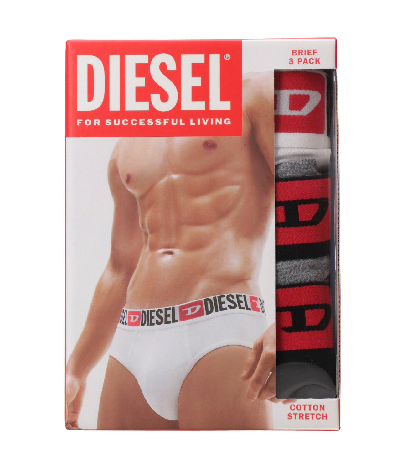 Diesel | Slip Umbr-Andrethreepack Nero Bianco e Grigio