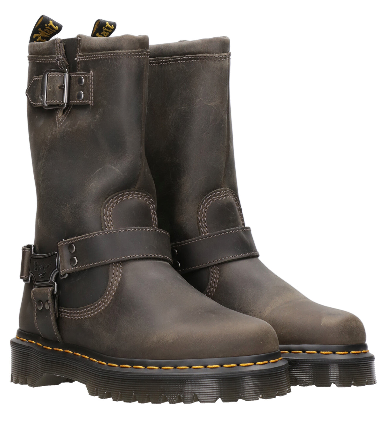 Dr Martens | Stivale Anistone Hi Burnished Carbone