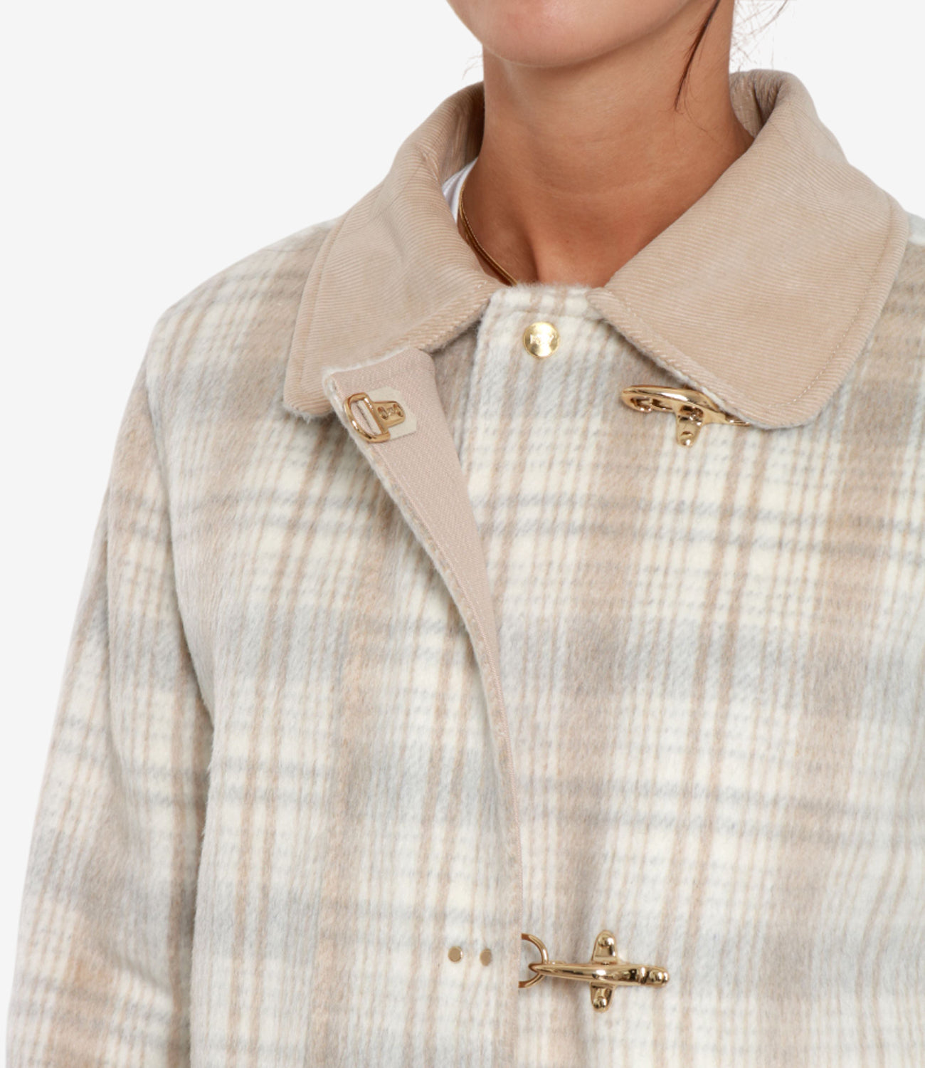 Fay | Giubbotto 3 Ganci Panna e Cammello