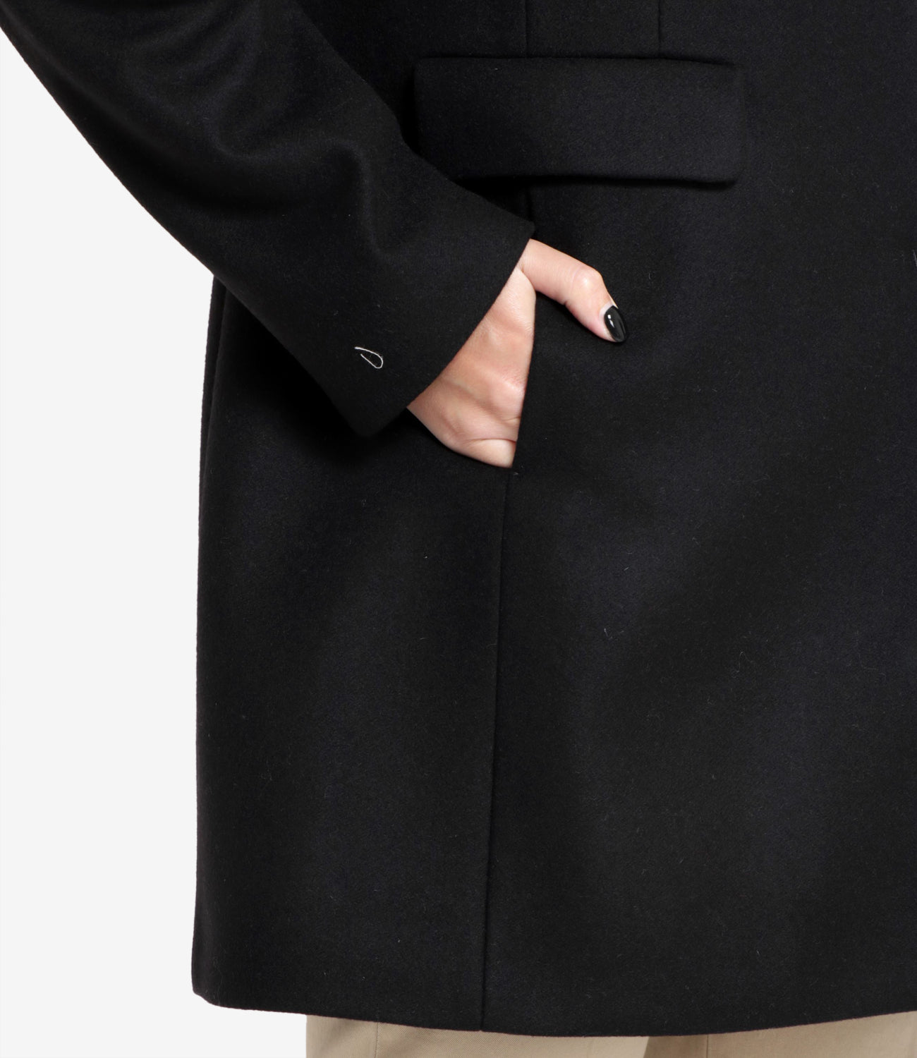 Fay | Cappotto Toggle Coat Db Front Nero