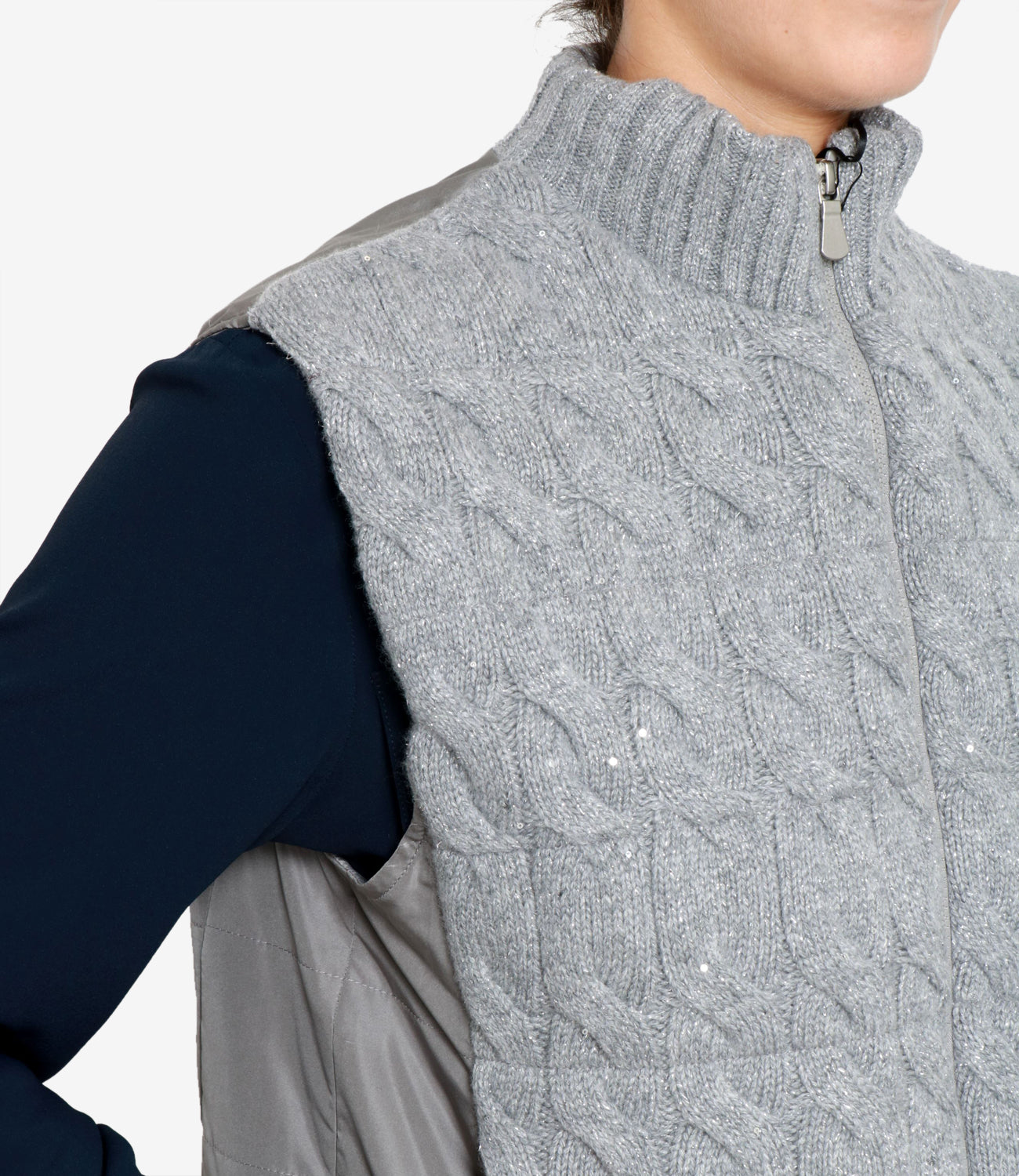 Gran Sasso | Gilet Grigio perla