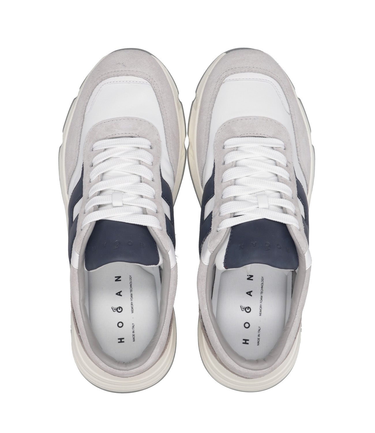 Hogan | Sneakers Hyperlight Allacciato Cemento e Blu