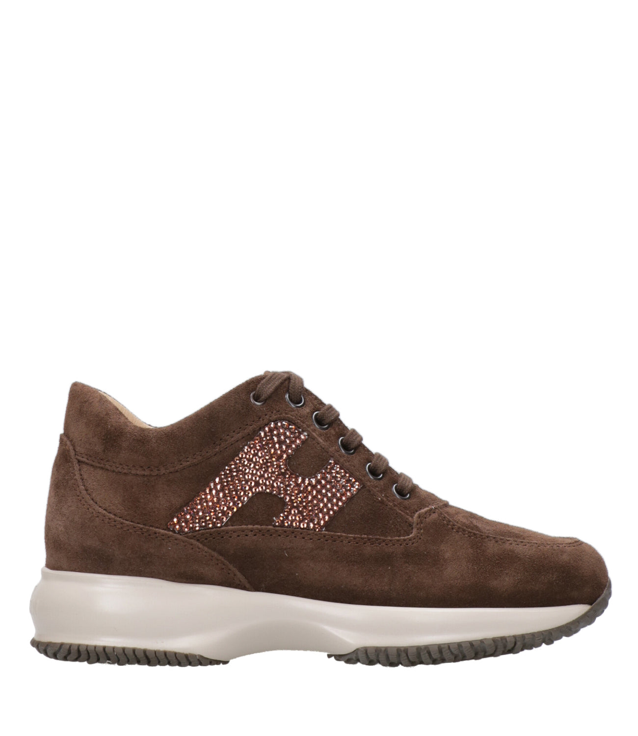 Hogan | Sneakers Interactive H Strass Tabacco