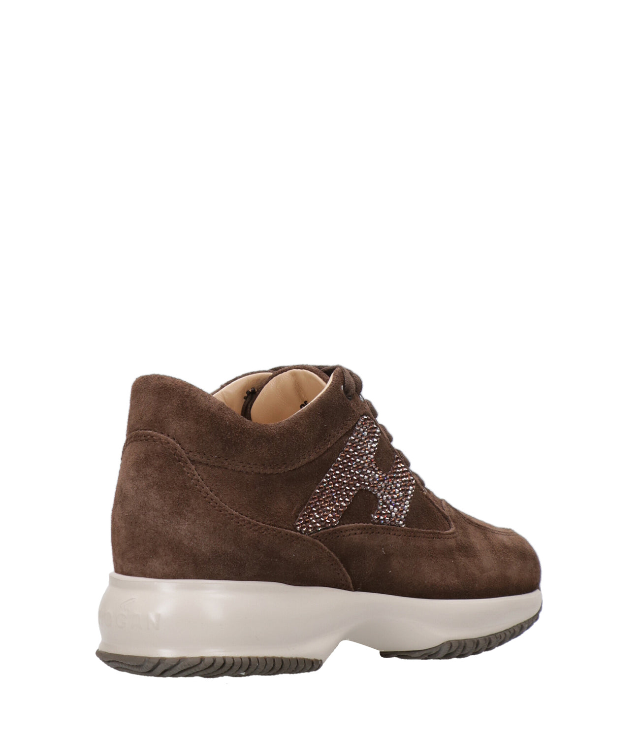 Hogan | Sneakers Interactive H Strass Tabacco