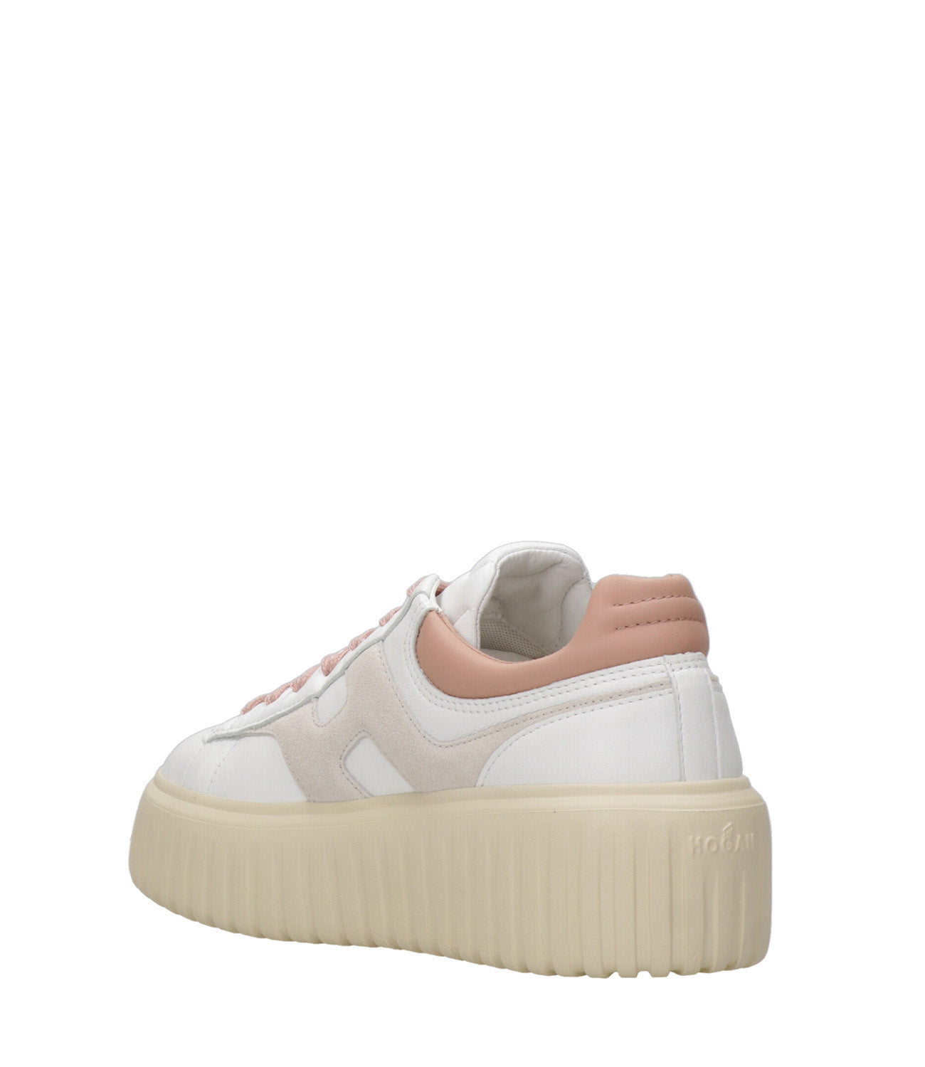 Hogan | Sneakers H-Stripes Bianco e Rosa