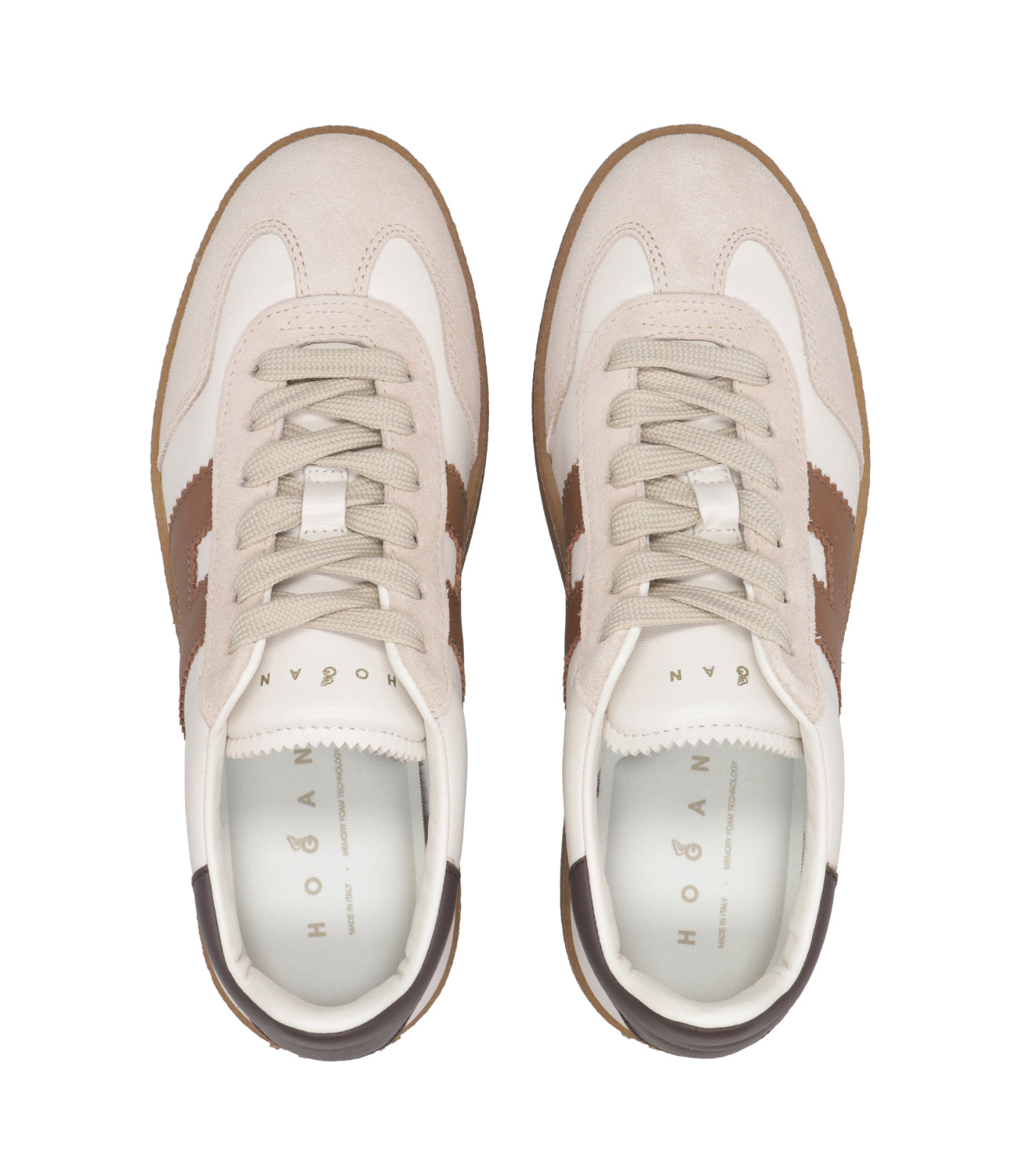 Hogan | Sneakers H698 Allacciato H Avorio e Biscotto