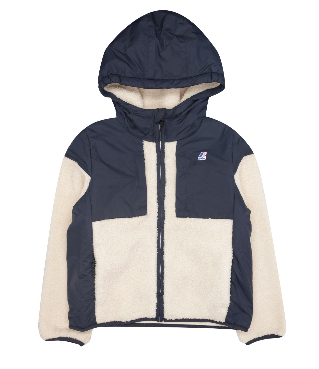 K-Way Kids | Giubbotto P. Samson 4.0 Orsetto Blu Navy e Ecru