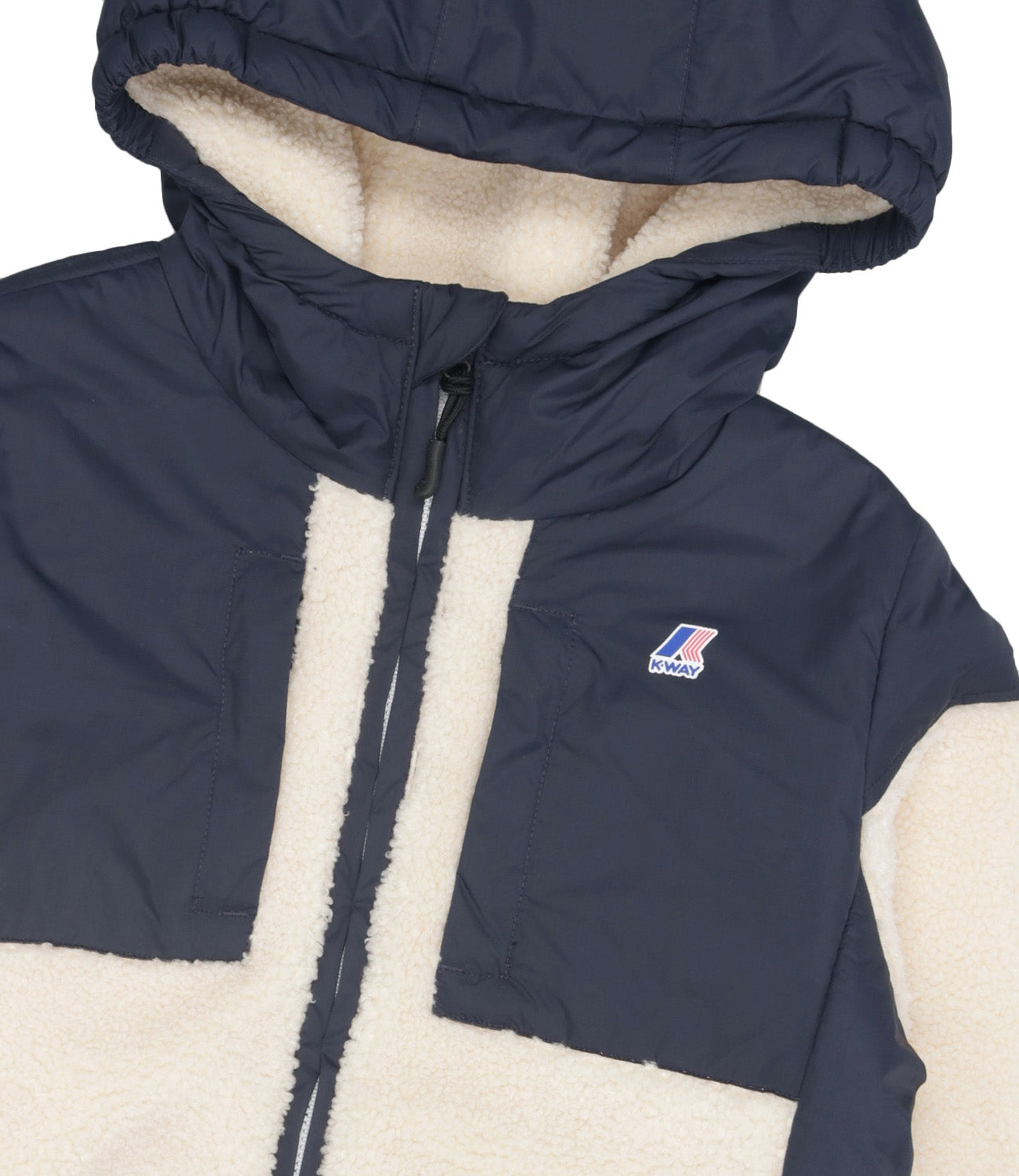 K-Way Kids | Giubbotto P. Samson 4.0 Orsetto Blu Navy e Ecru