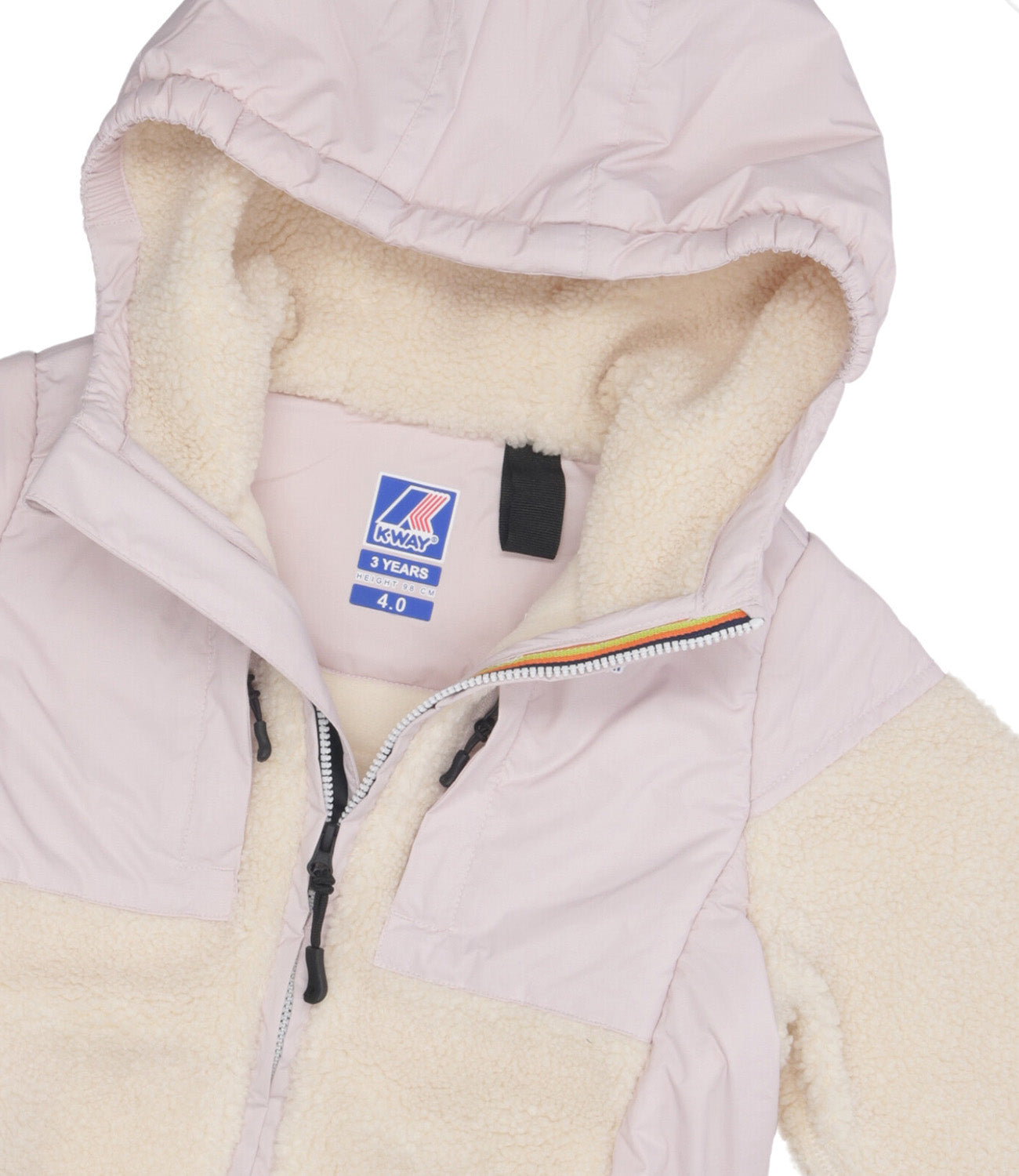 K-Way Kids | Giubbotto P. Samson 4.0 Orsetto Rosa e Ecru