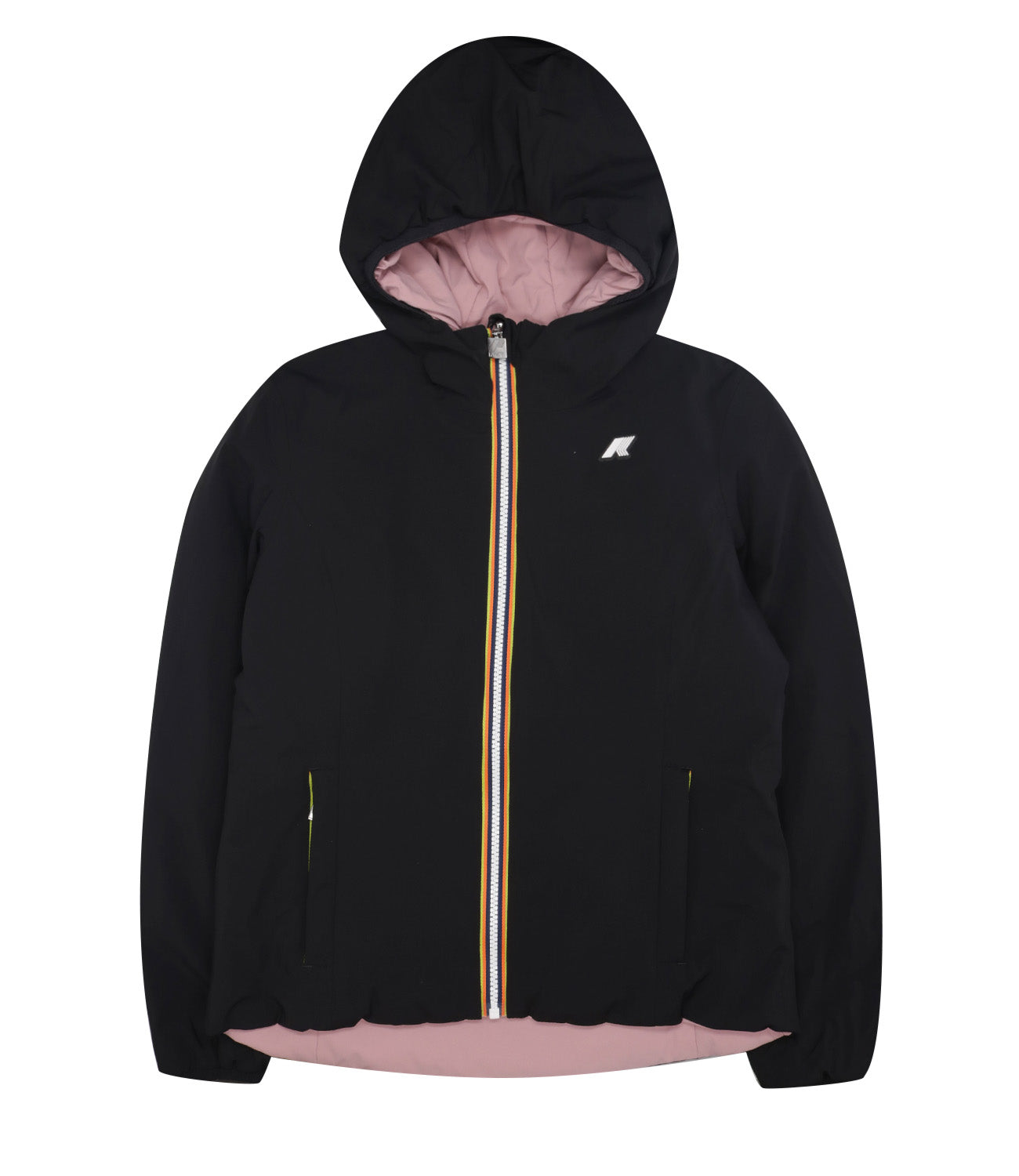 K-Way Kids | Giubbotto P. Lily St Warm Double Nero e Rosa