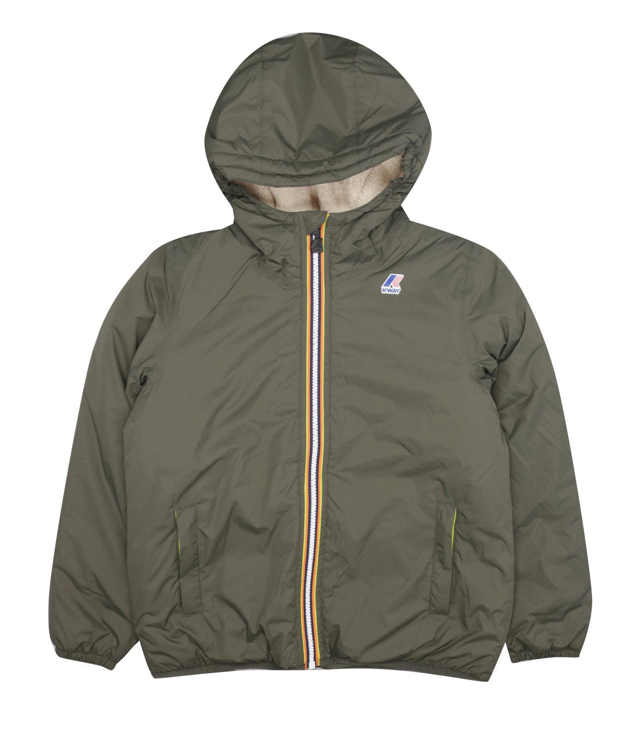 K-Way Kids | Giubbotto E. Le Vrai 4.0 Claudine Verde militare