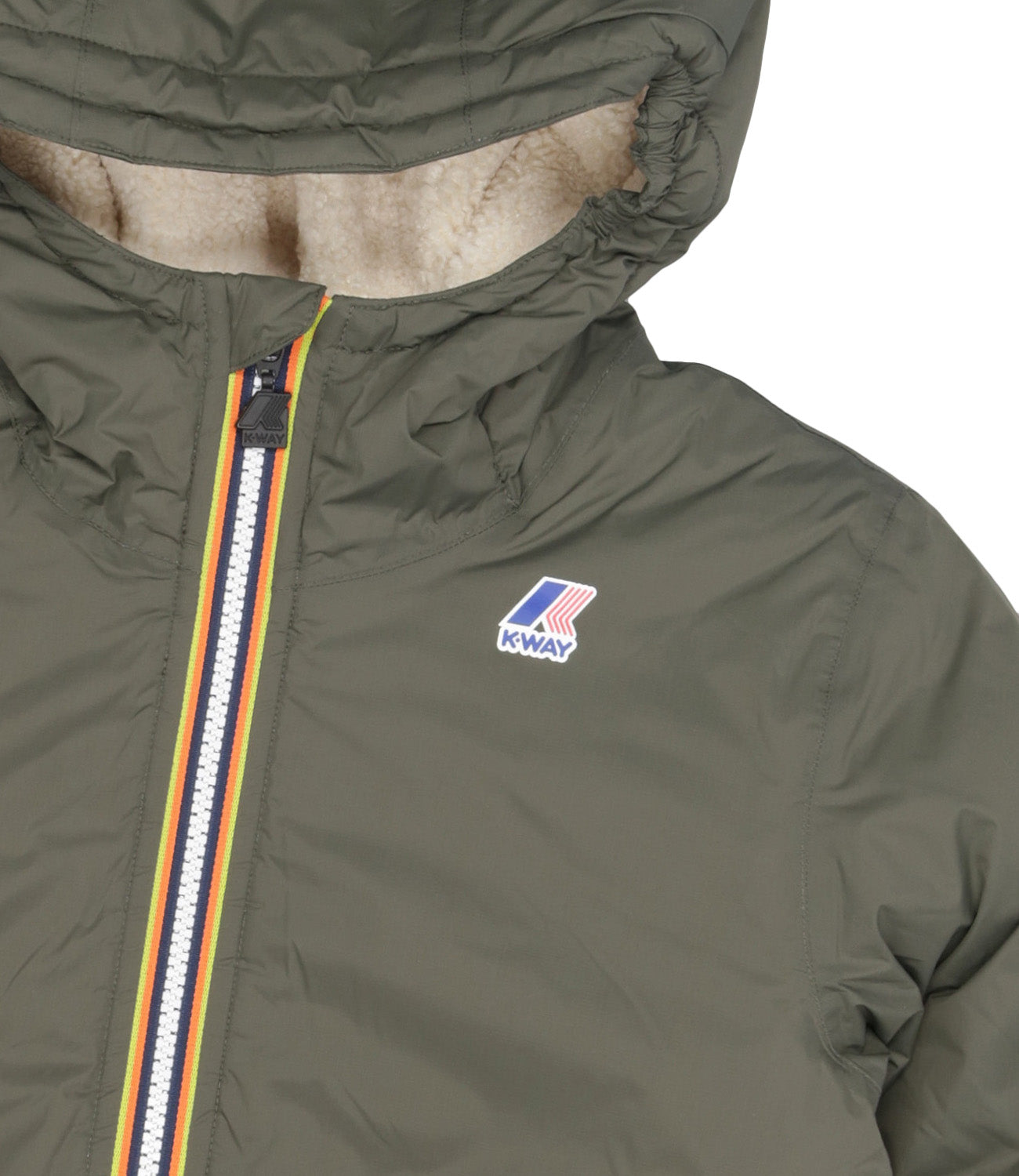 K-Way Kids | Giubbotto E. Le Vrai 4.0 Claudine Verde militare