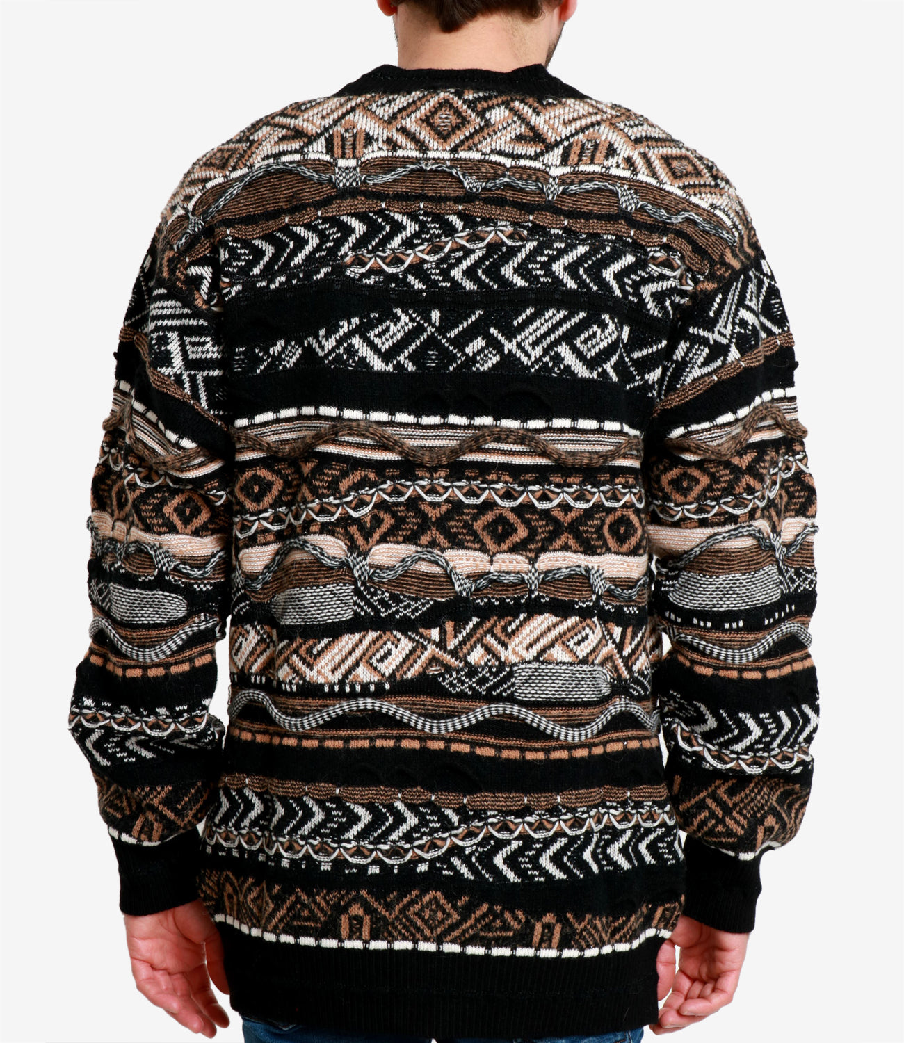 Laneus | Cardigan Cammello Nero