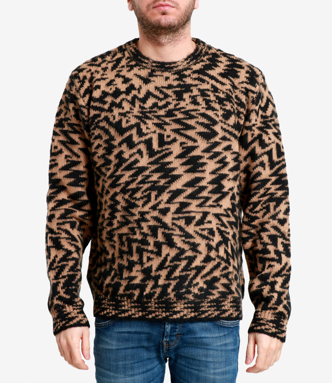 Laneus | Maglia Cammello Nero