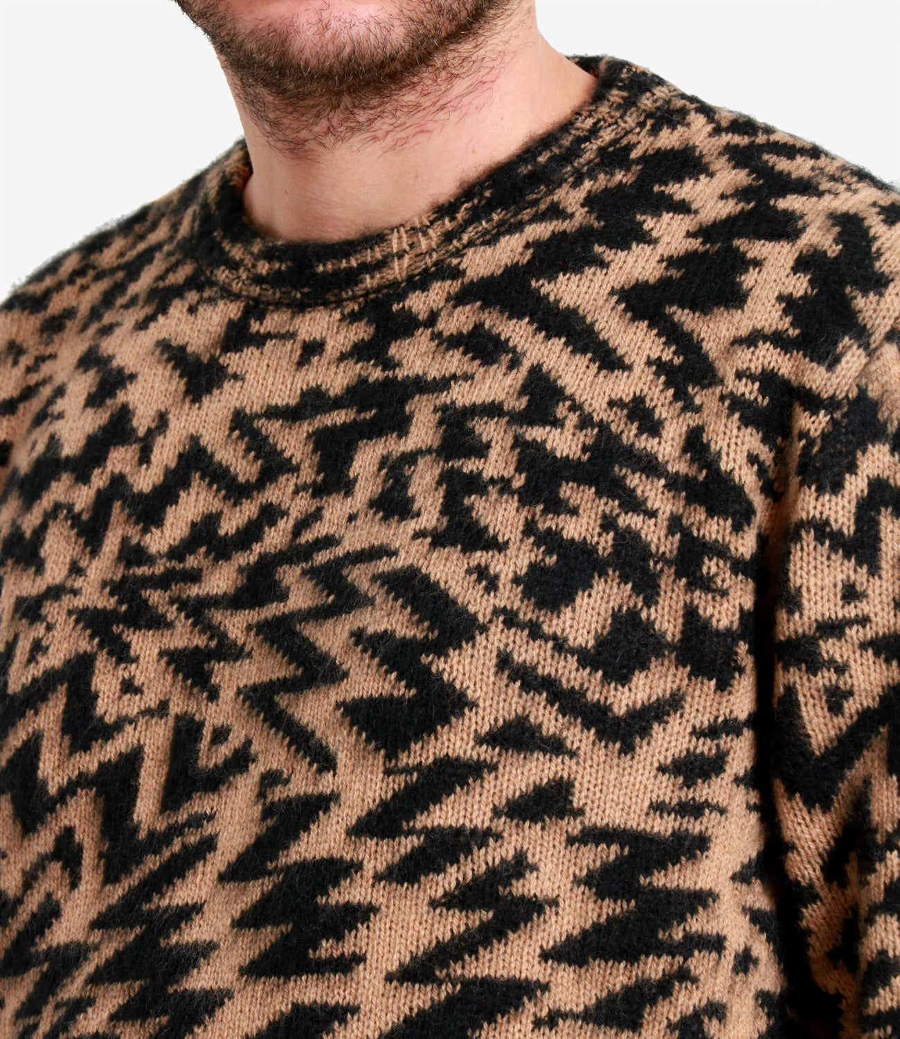 Laneus | Maglia Cammello Nero