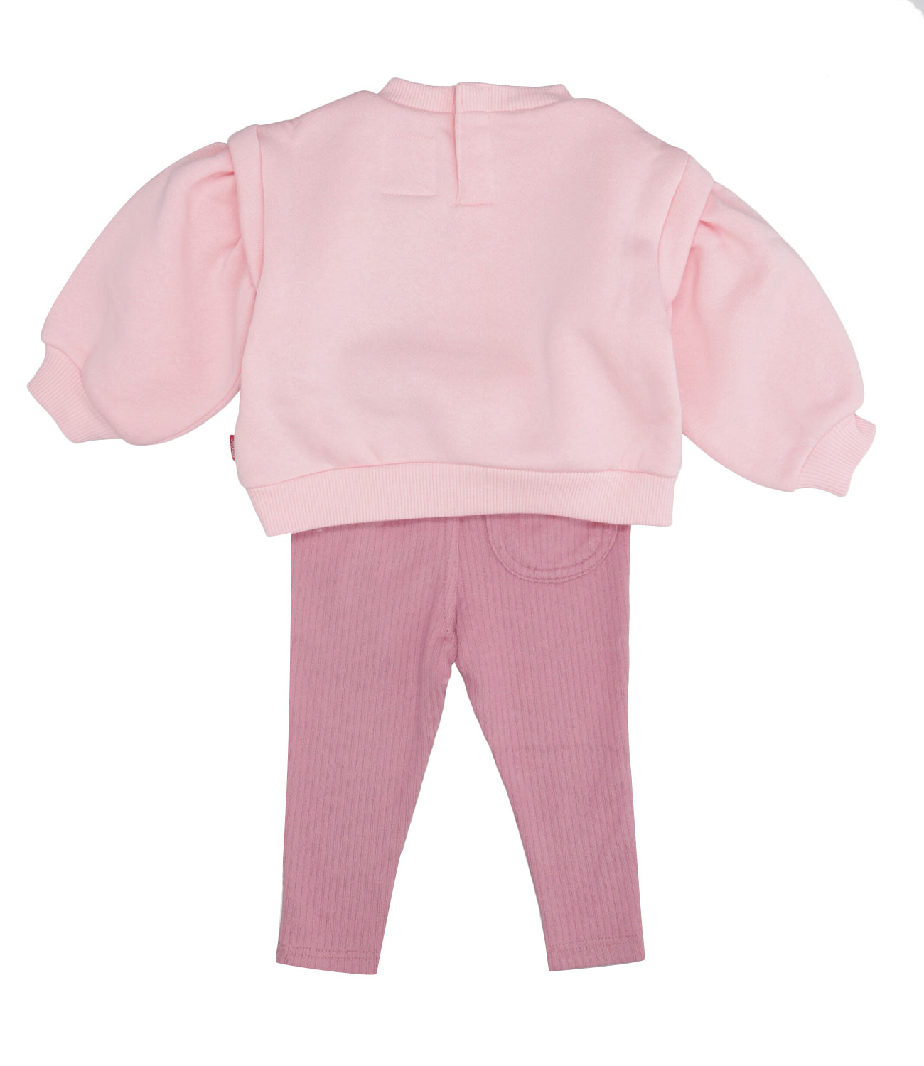 Levi's Kids | Set Felpa Pantalone Rosa