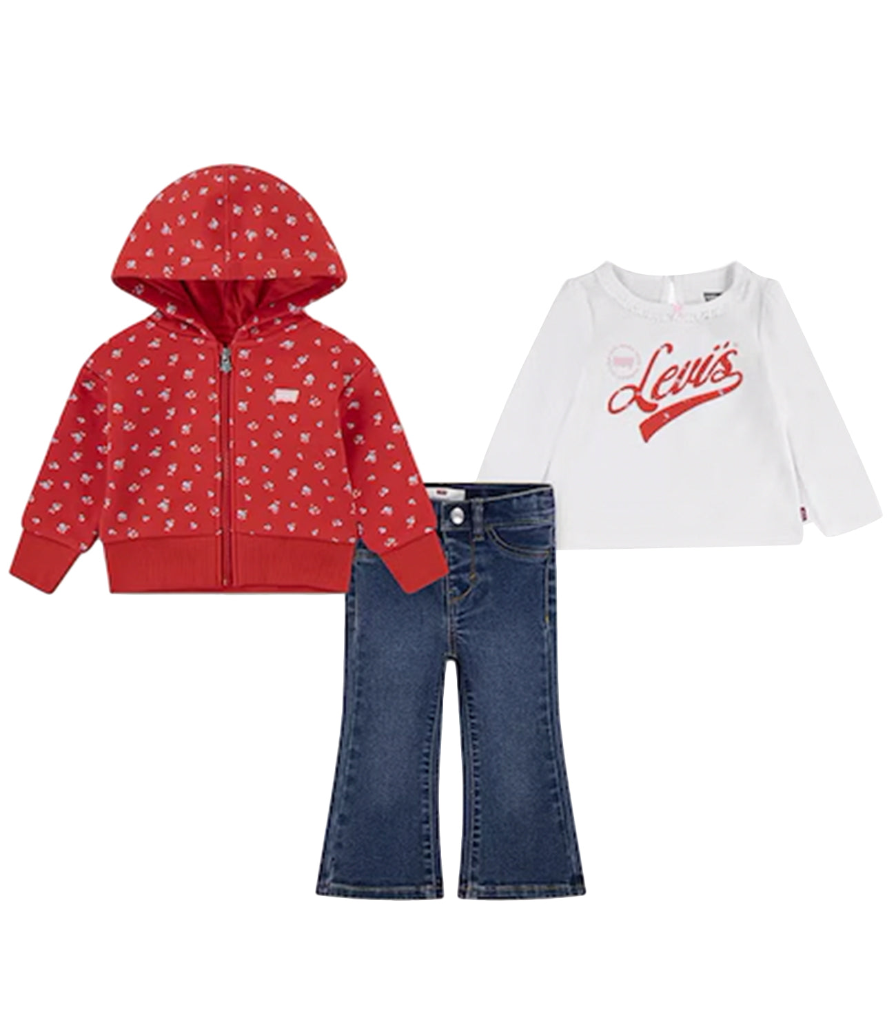 Levi's Kids | Set T-Shirt Pantalone Rosso Bianco