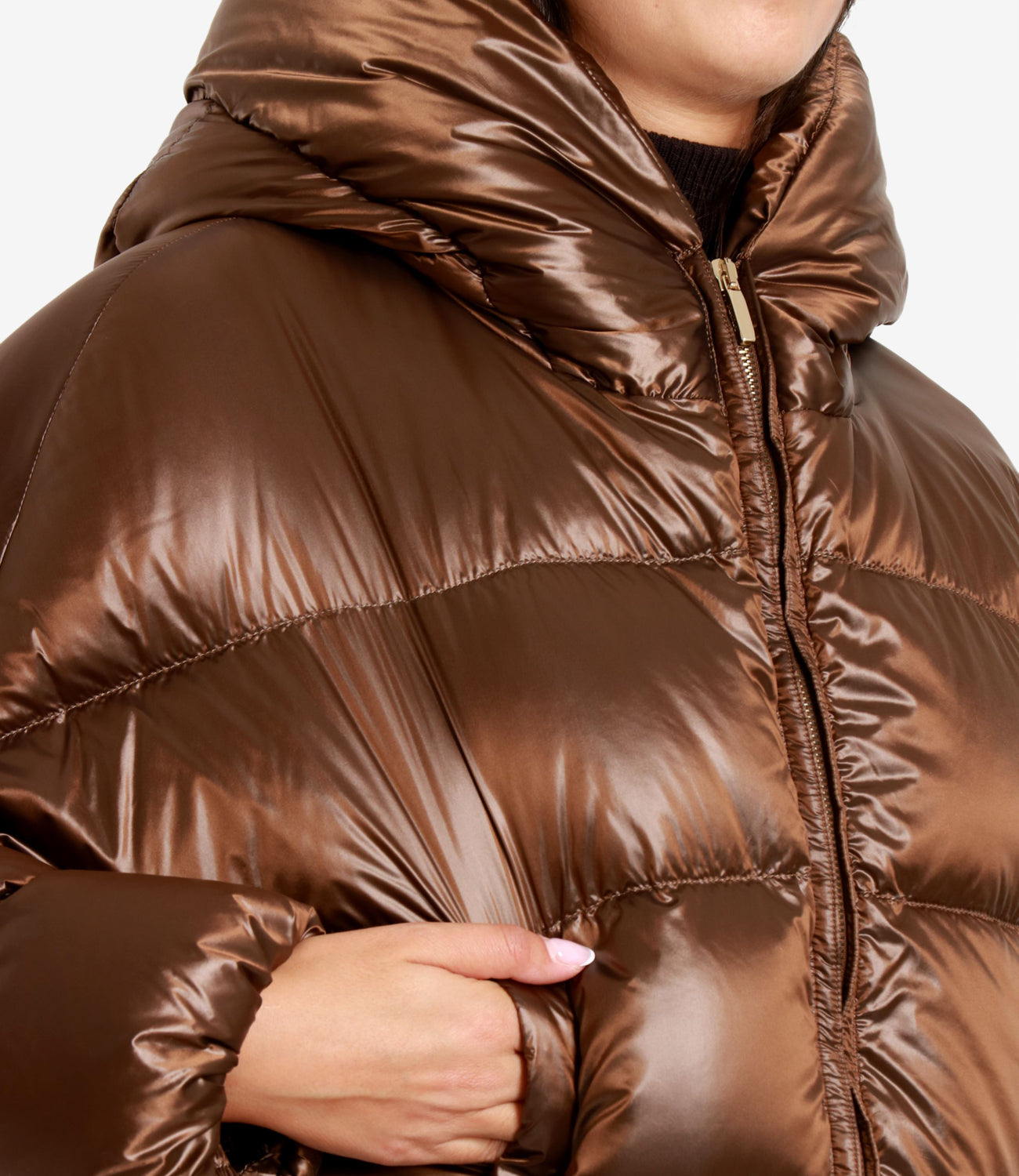 Max Mara The Cube | Piumino Spaceca Beige Oro