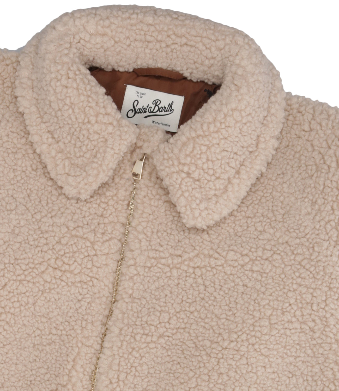 MC2 Saint Barth Kids | Giubbotto Abel Jr Teddy Ecru