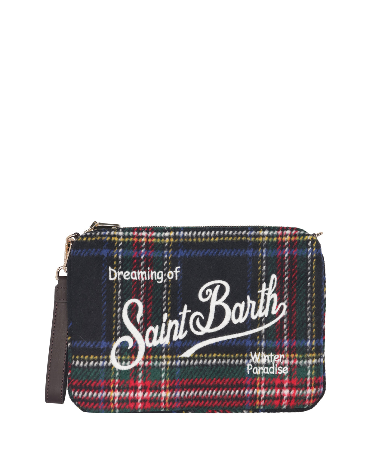 MC2 Saint Barth | Pochette Parisienne Wool Blu navy e Rosso