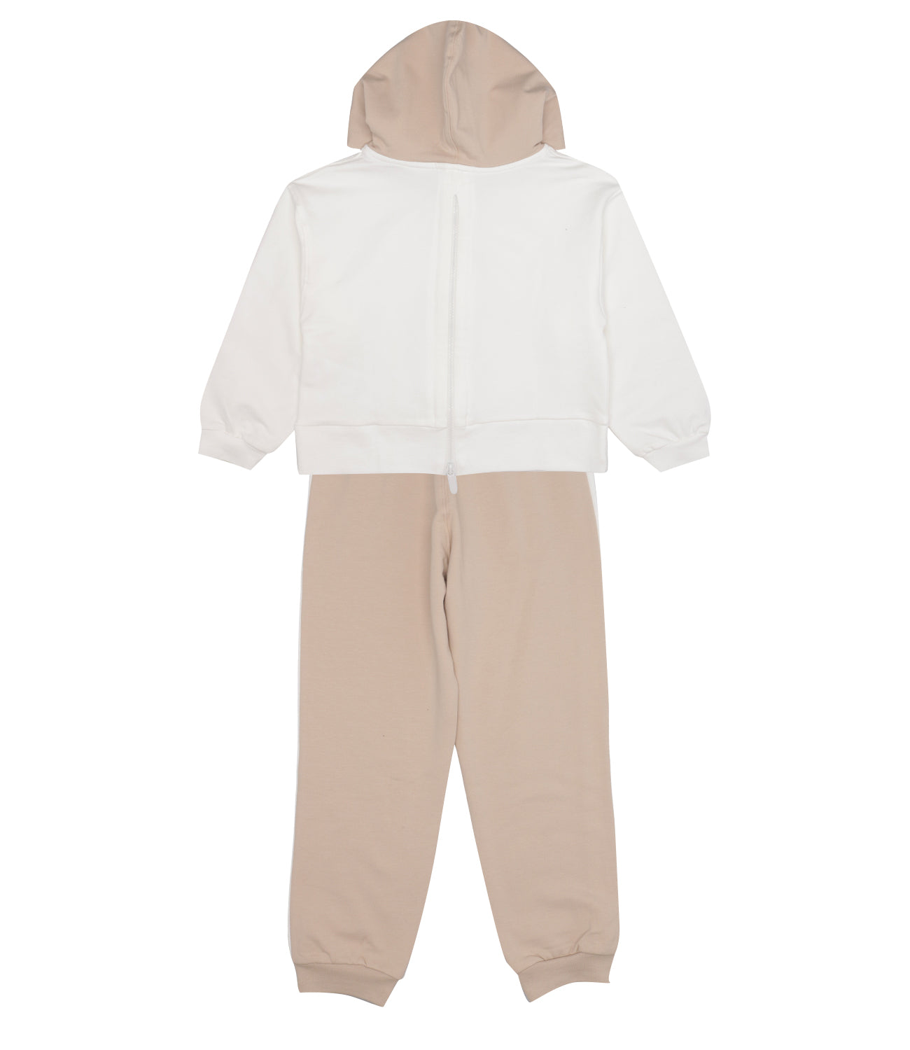 Monnalisa | Set Felpa e Pantalone Panna e Ecru