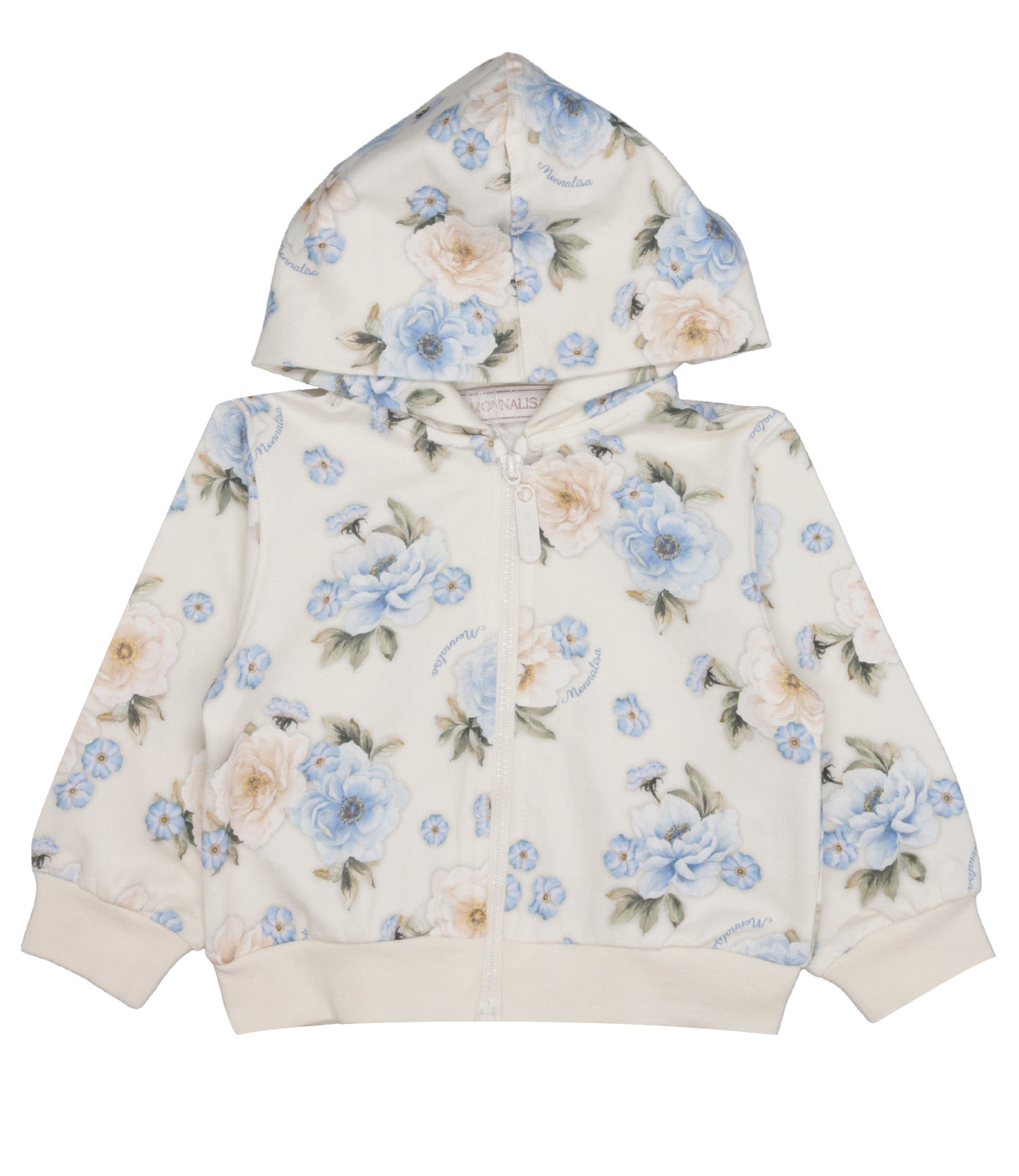 Monnalisa | Felpa Ecru e Celeste