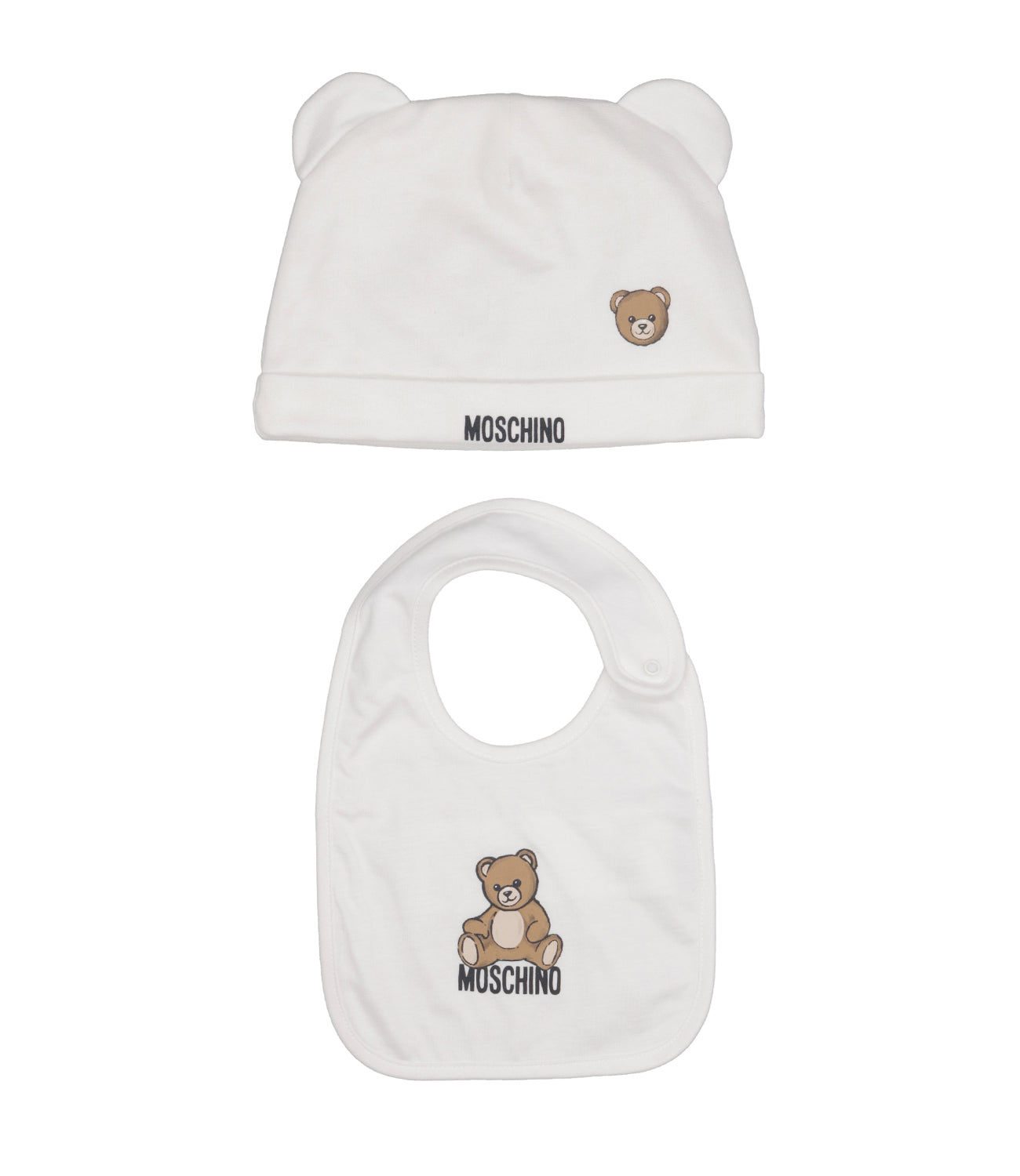 Moschino Baby | Set Cappello Bavaglino Rosa