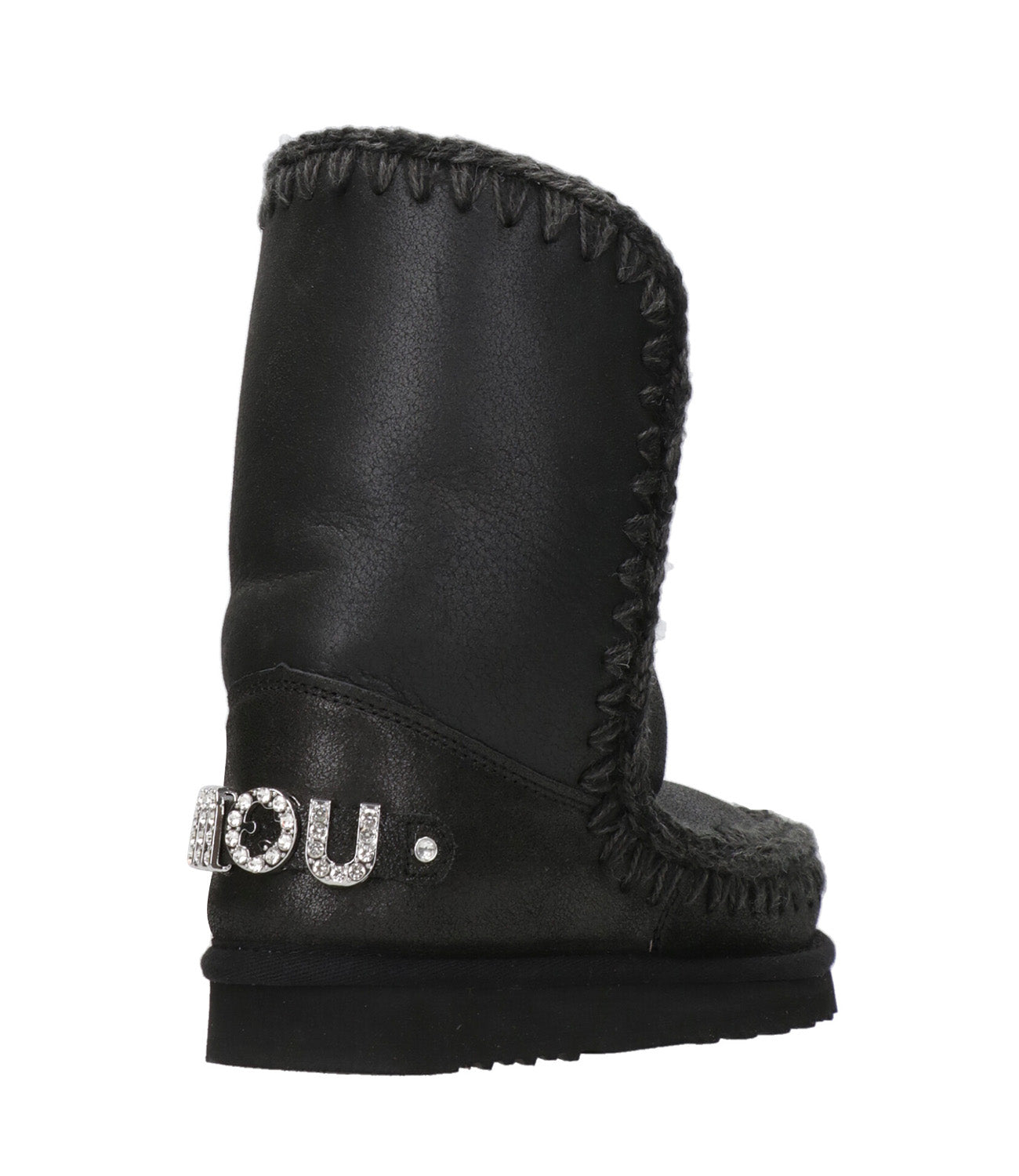 Mou | Tronchetto Eskimo 24 Rhinestones Logo Nero