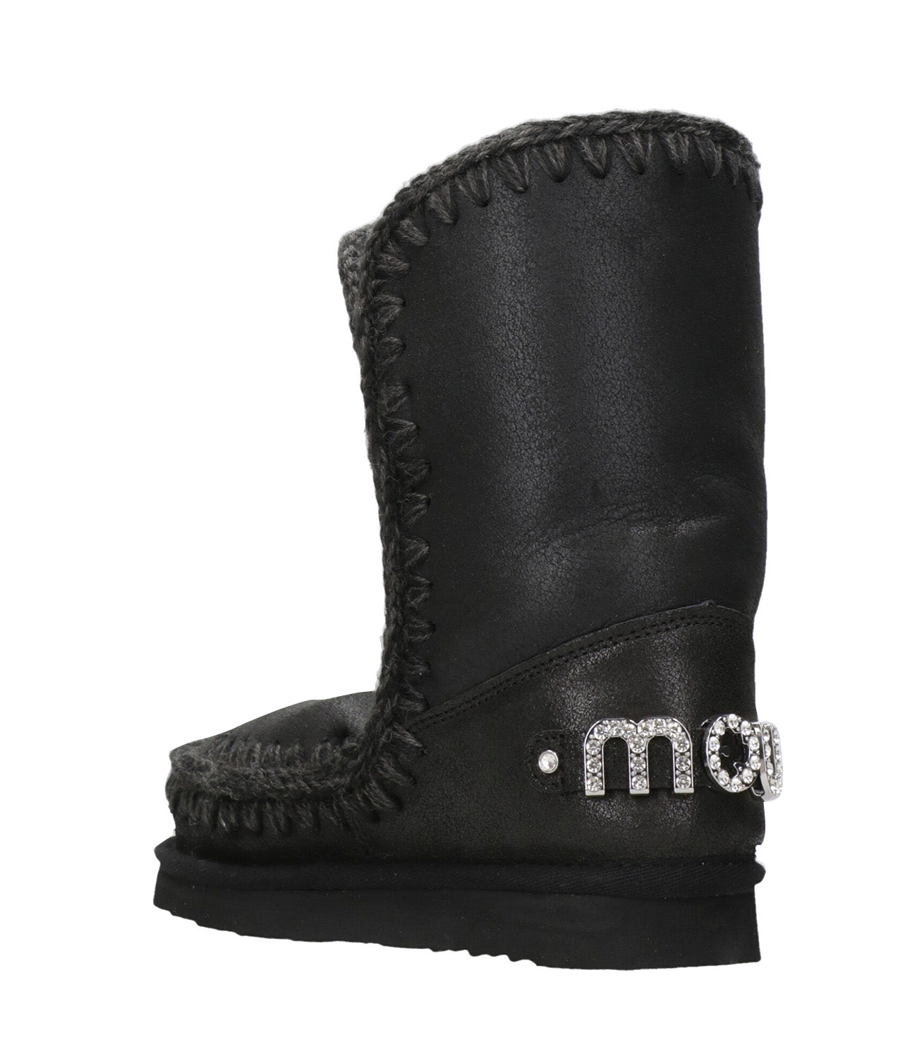 Mou | Tronchetto Eskimo 24 Rhinestones Logo Nero