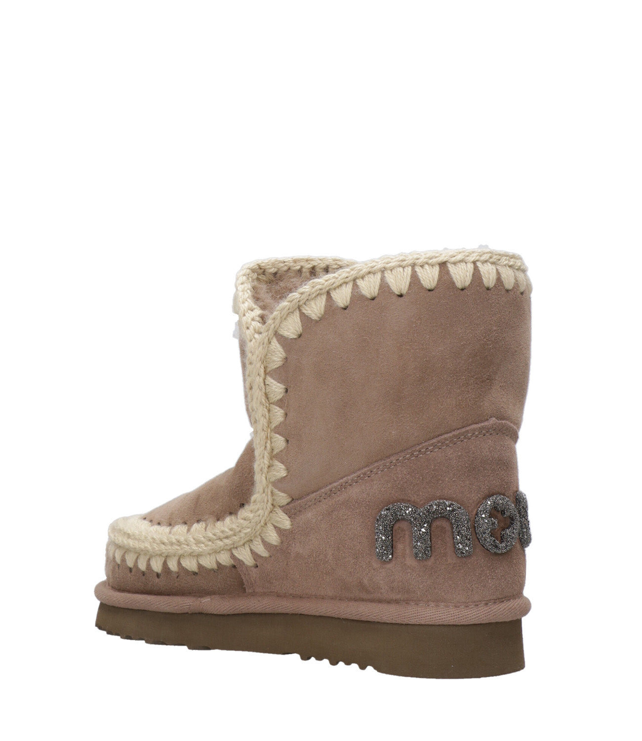 Mou | Tronchetto Eskimo 18 Glitter Logo Taupe