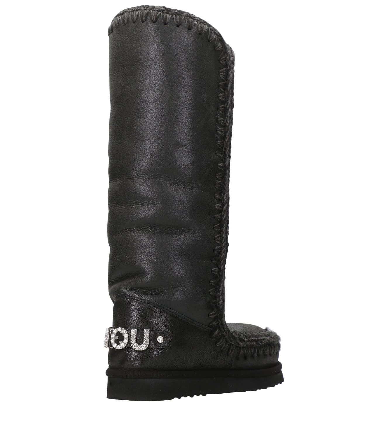 Mou | Tronchetto Eskimo 40 Rhinestones Logo Nero