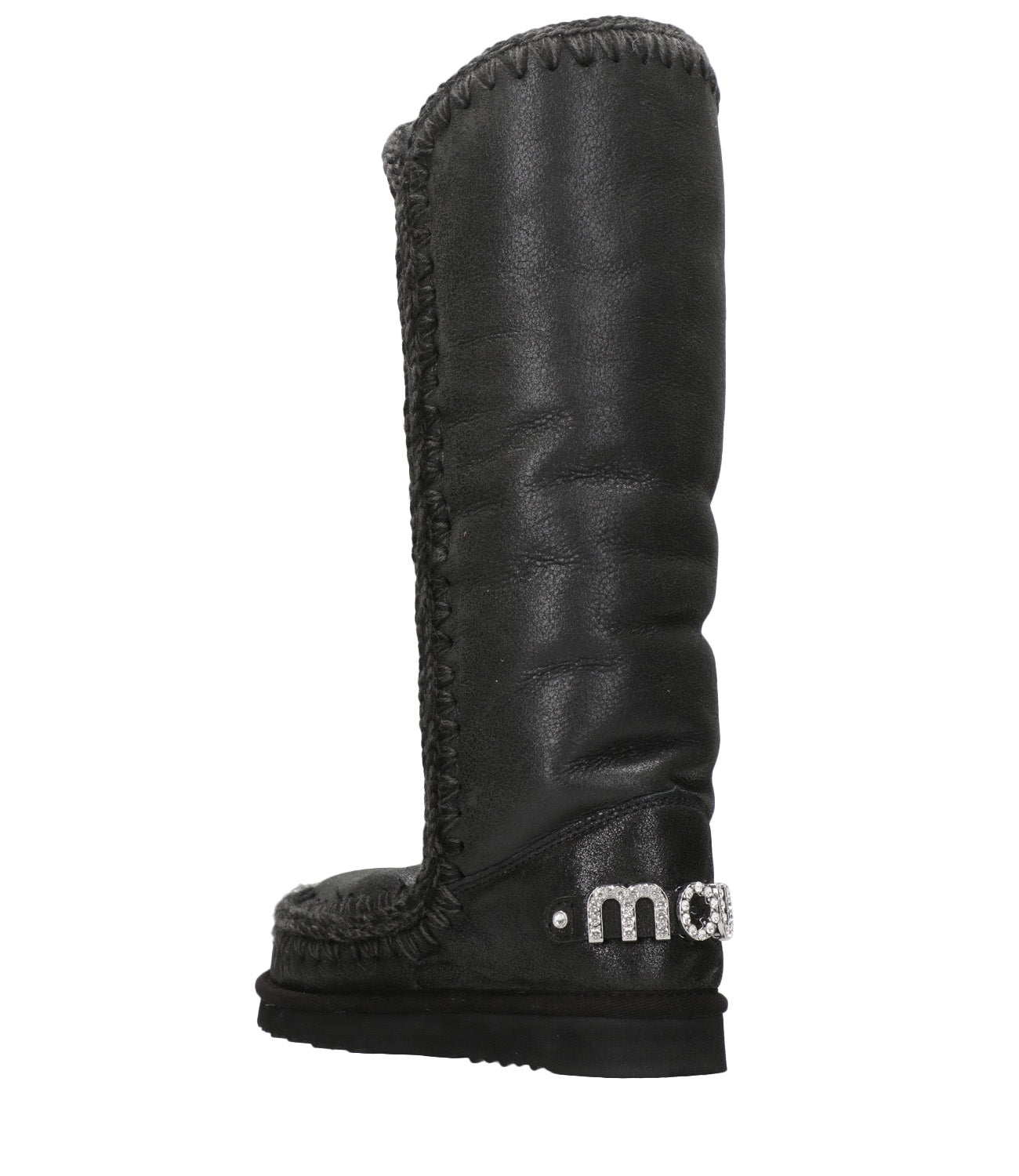 Mou | Tronchetto Eskimo 40 Rhinestones Logo Nero
