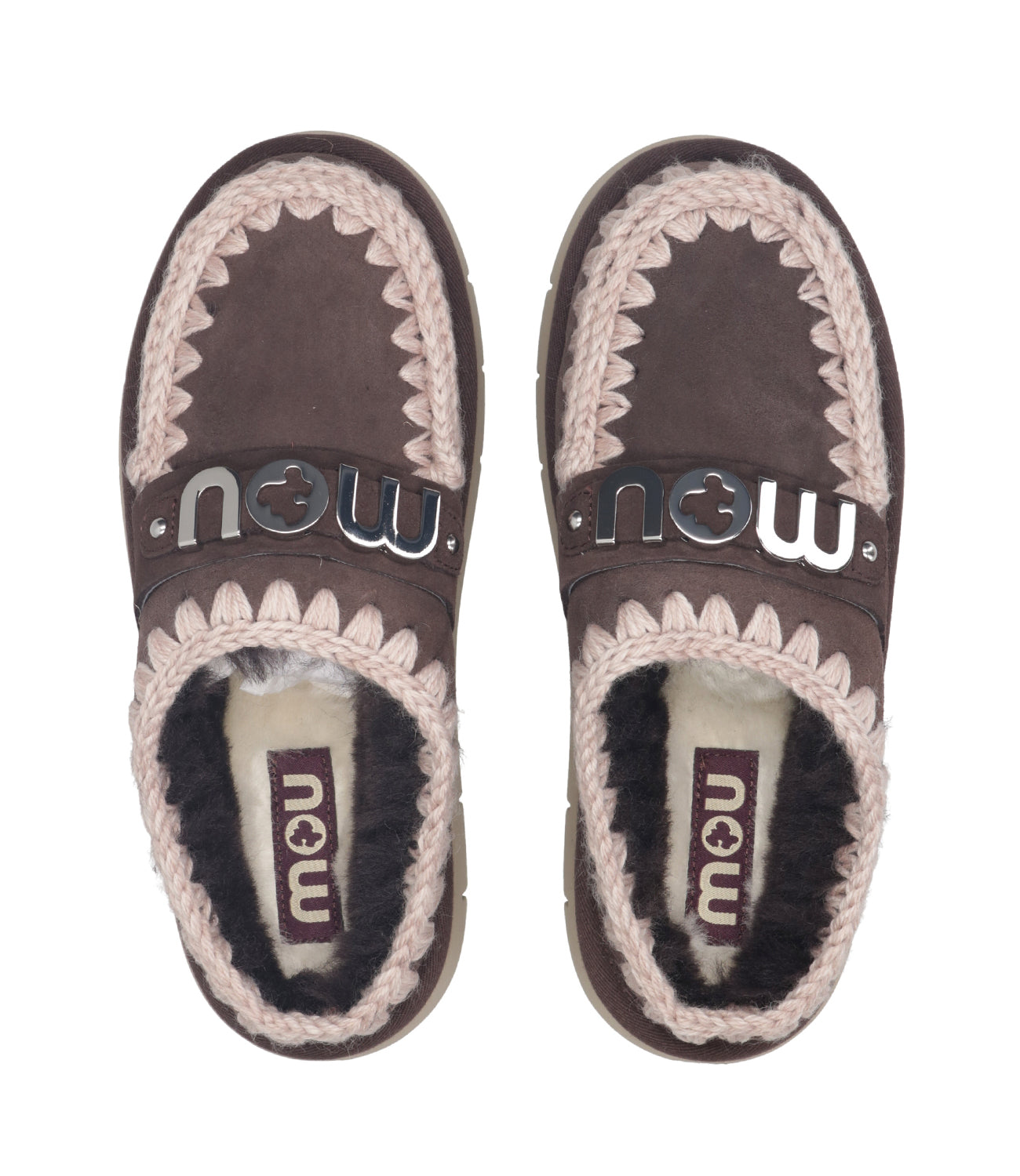 Mou | Sabot Bounce Clog Metal Logo Caffè