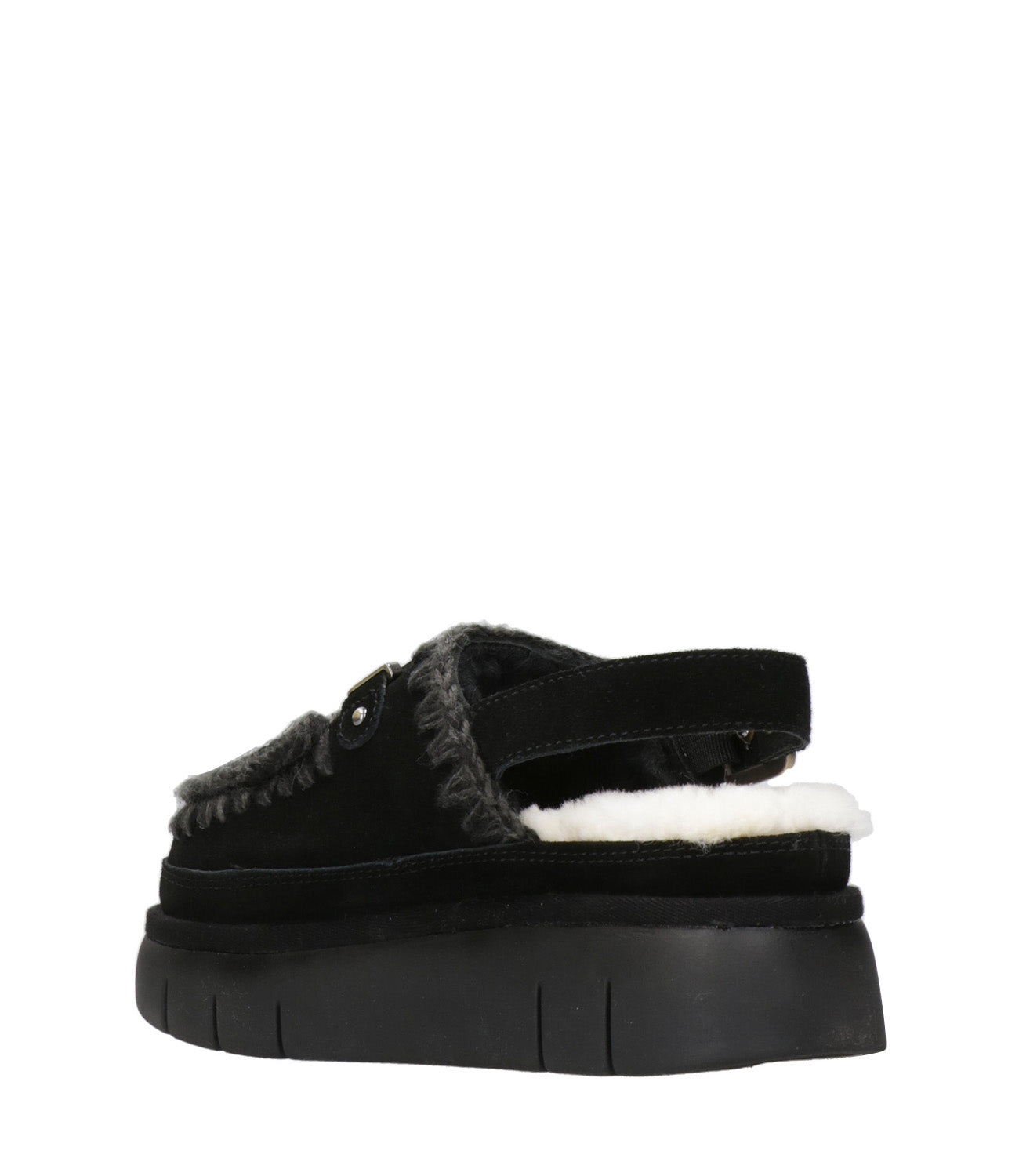 Mou | Sabot Bounce Clog Back Strap Nero