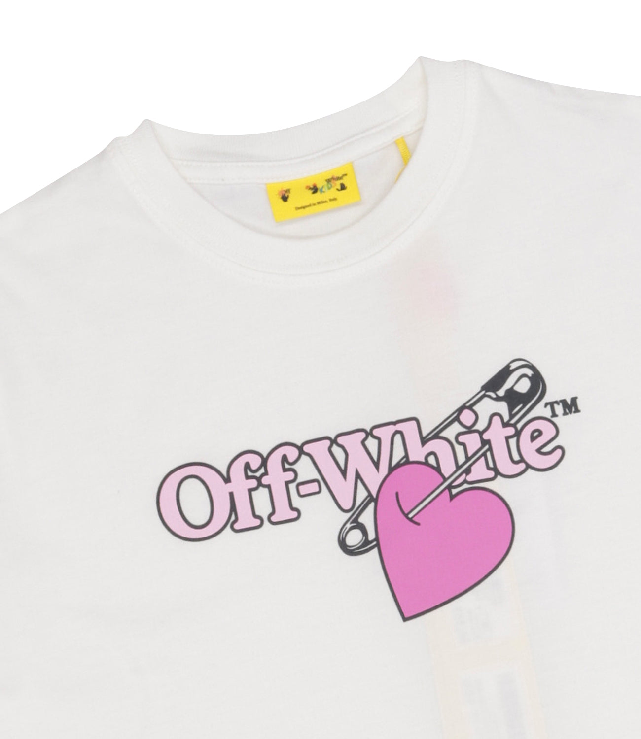 Off White Kids | T-shirt Bianco e Fuxia