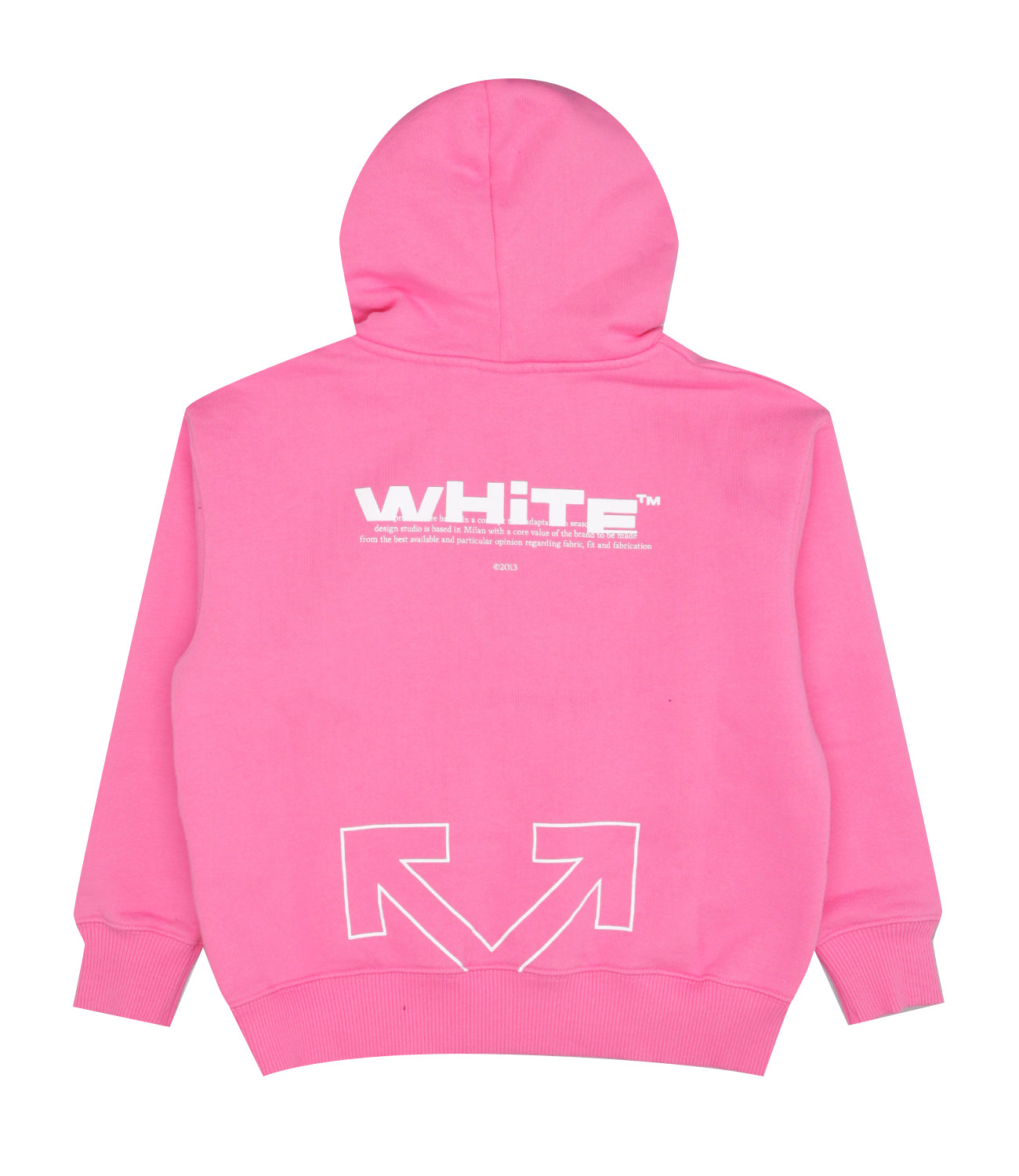 Off White Kids | Felpa Fuxia e Bianco