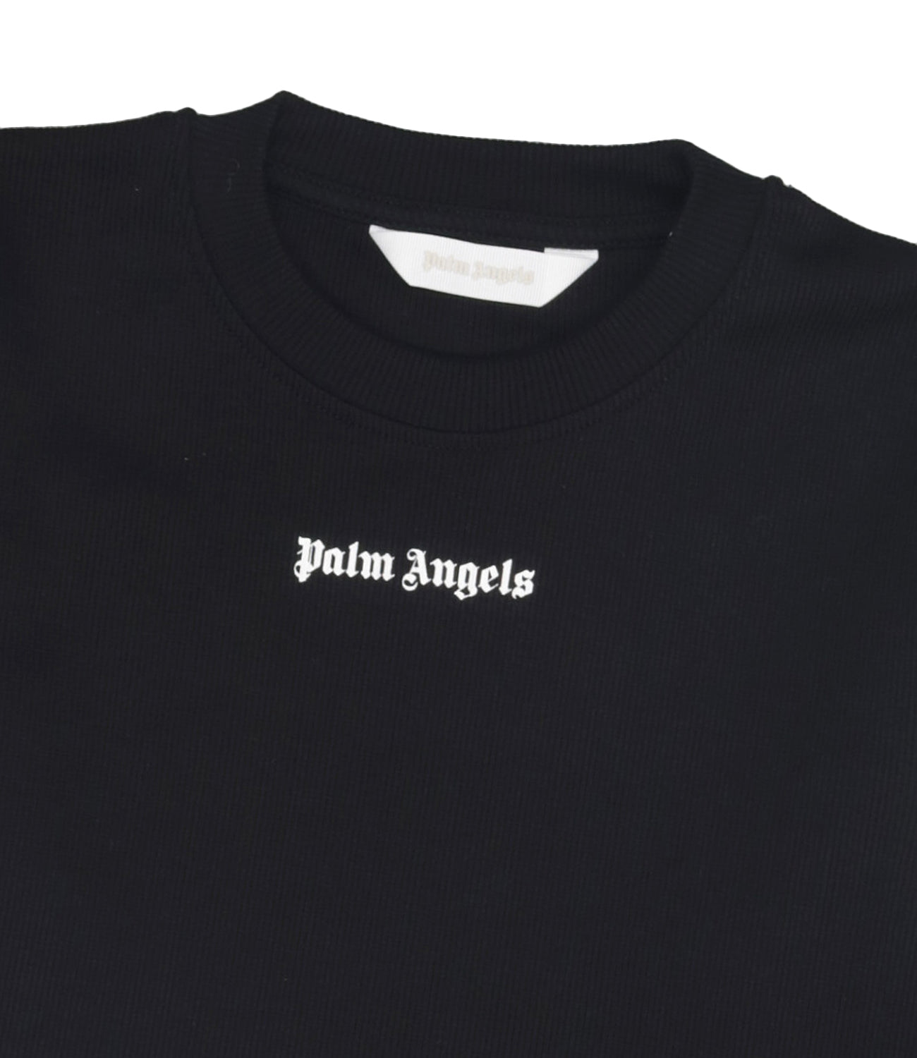 Palm Angels Kids | T-Shirt Logo Rib Baby Nero