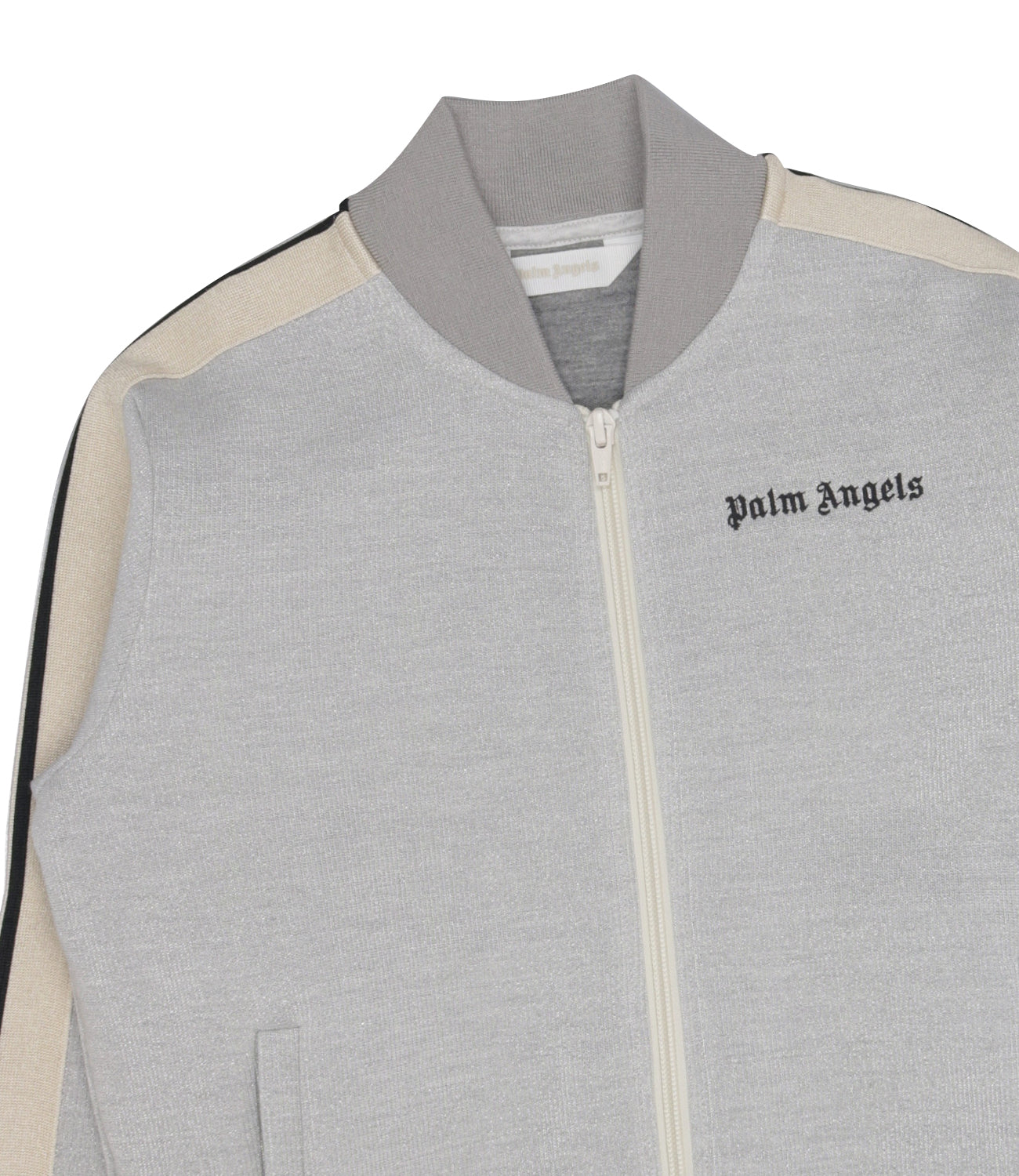 Palm Angels Kids | Felpa Lurex Track Argento