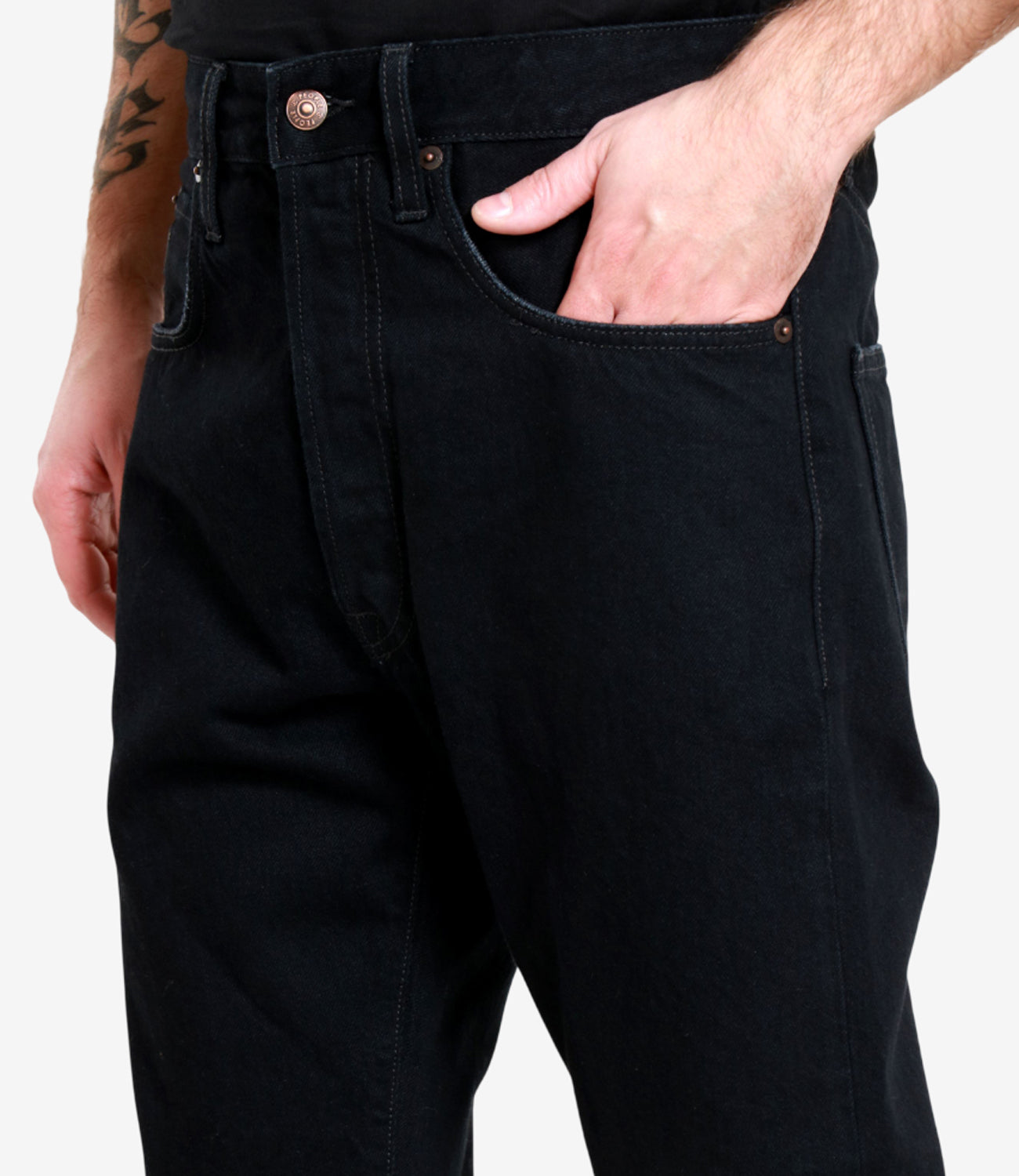 People | Jeans Rico Denim nero